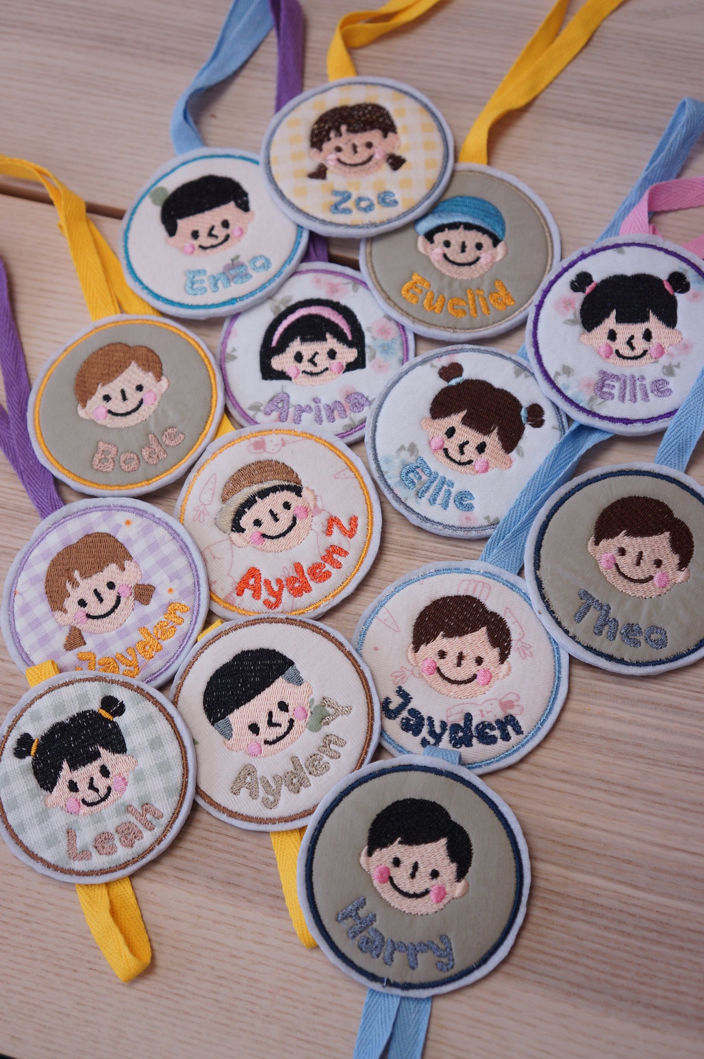 Customized Embroidery Avatar Tags
