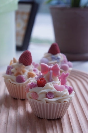 Cupcake Style Cold Process Soap Birthday Favours (made-to-order)