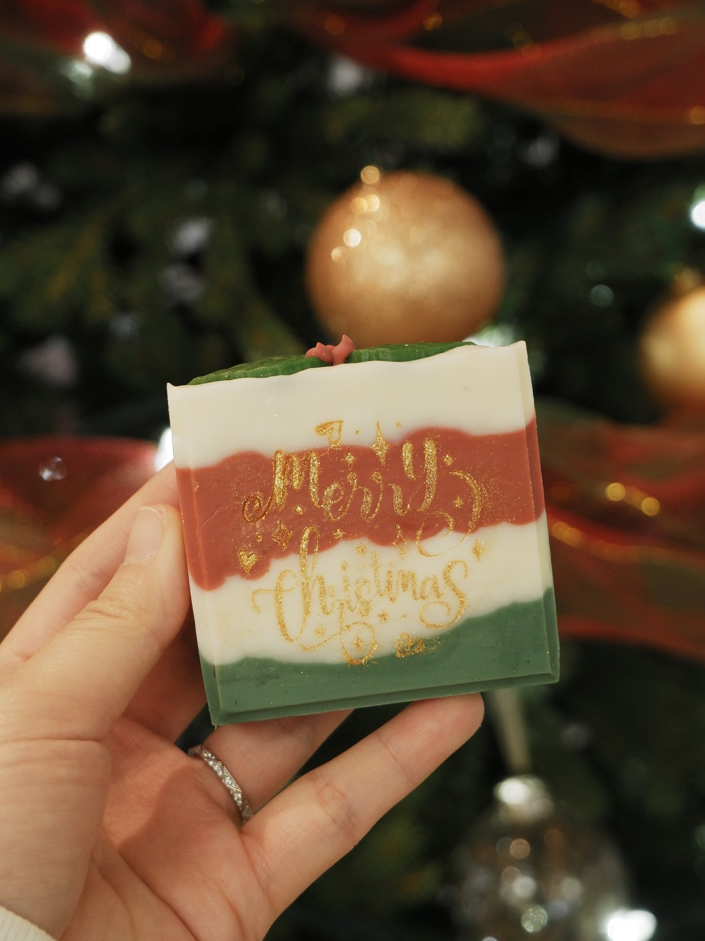 Christmas Stripes Cold Process Soap
