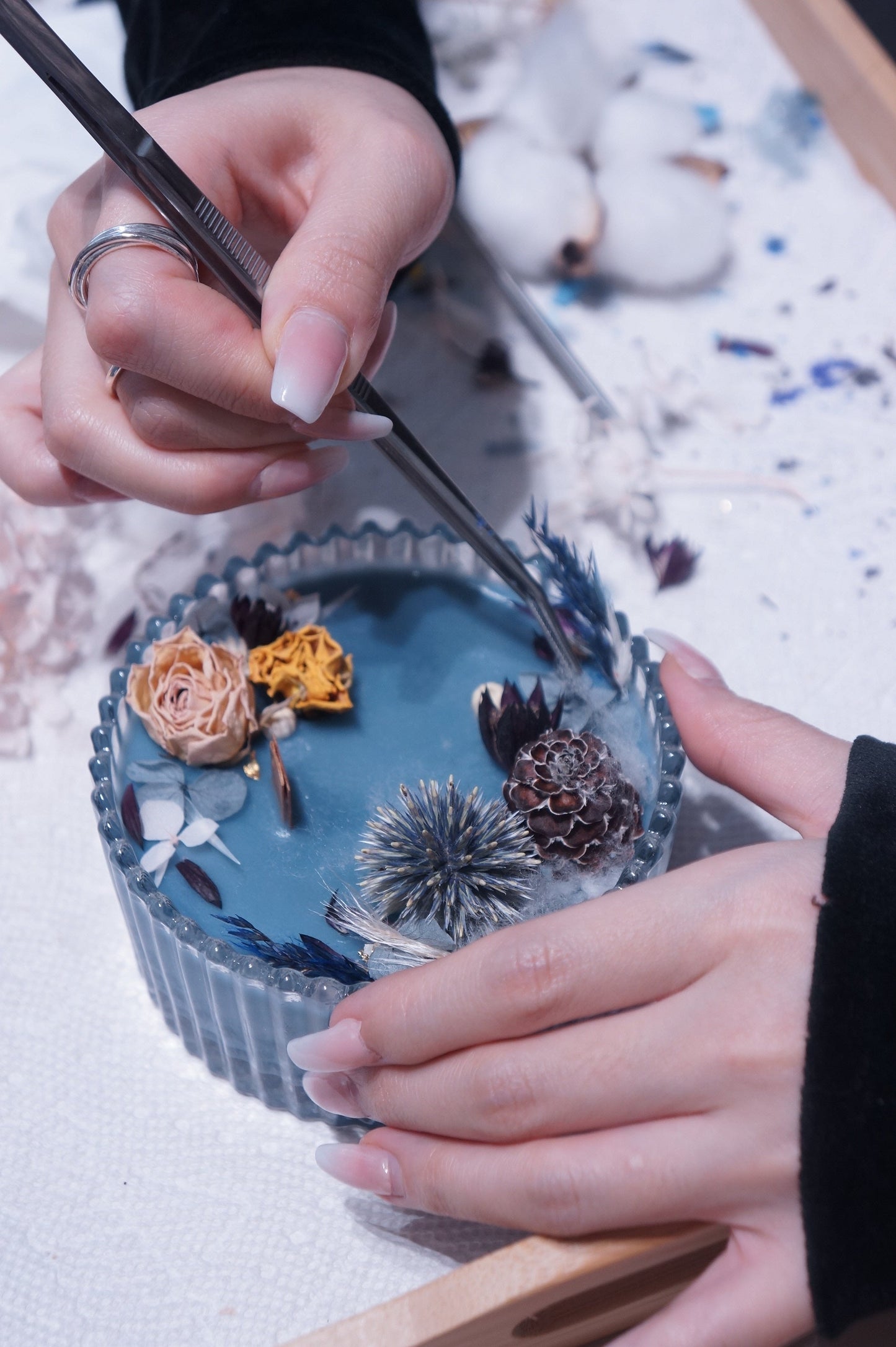 Candy Jar Dried Flower Candle Workshop