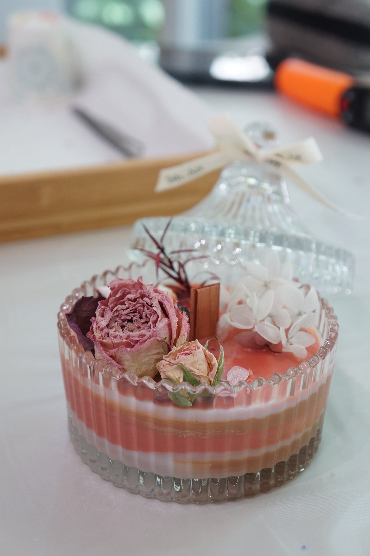 Candy Jar Dried Flower Candle Workshop