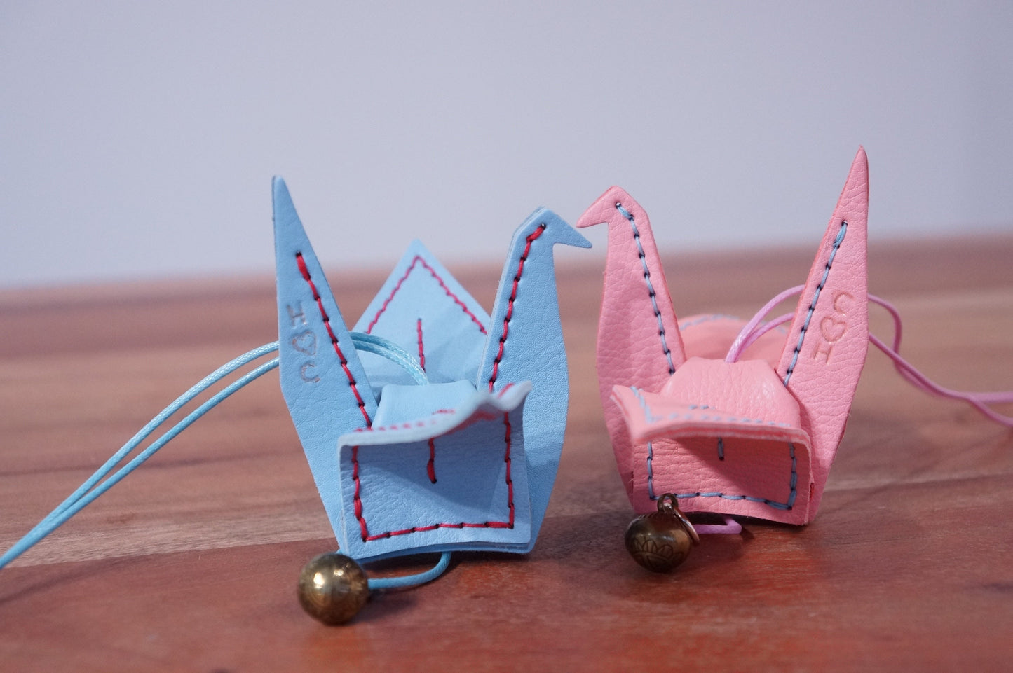Ready-To-Ship | Hand-Stitched Origami Crane Bag Charm/Car Hanger