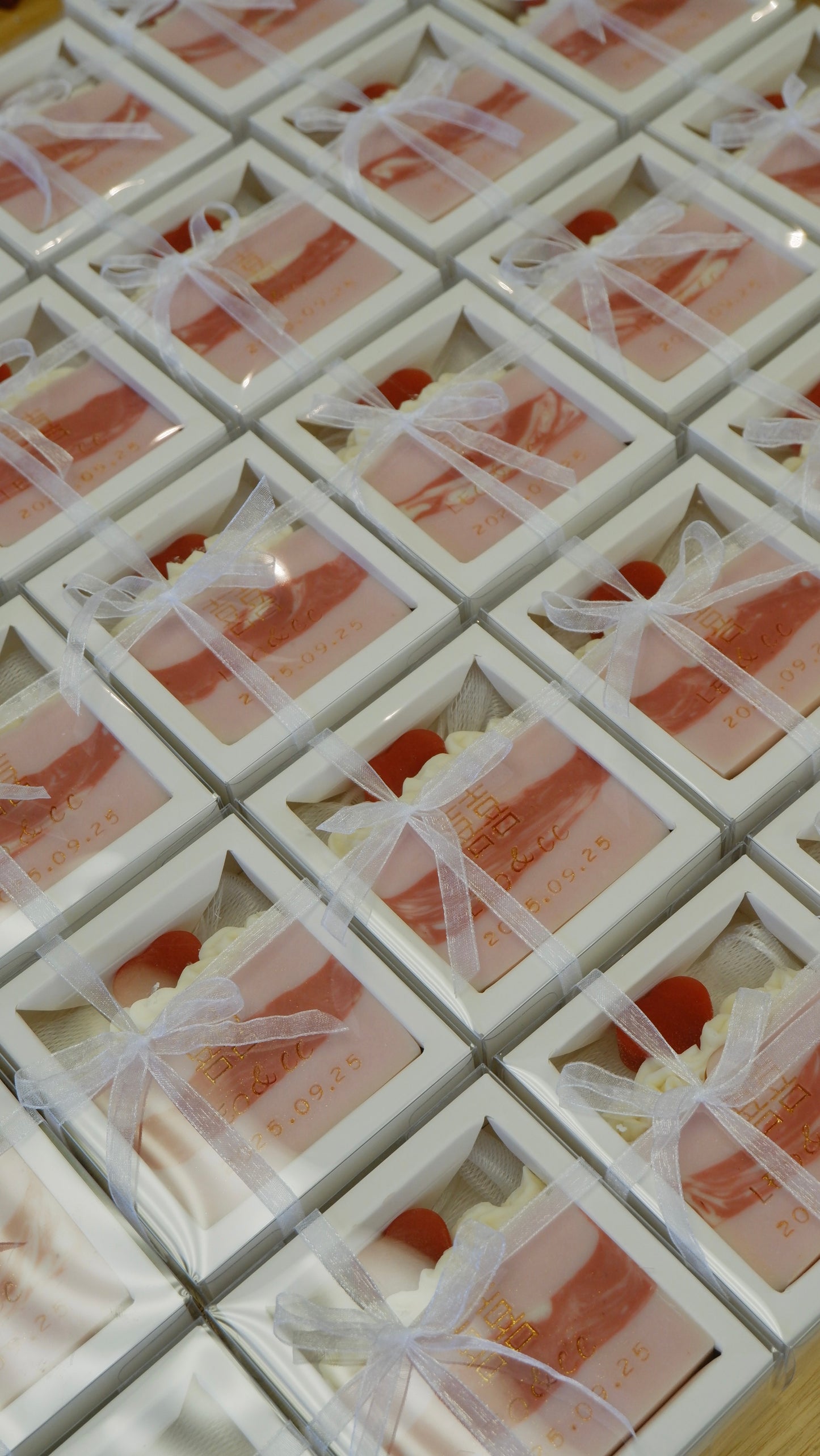 Classic 3-Layer Cold Process Soap Wedding Favours (made-to-order)