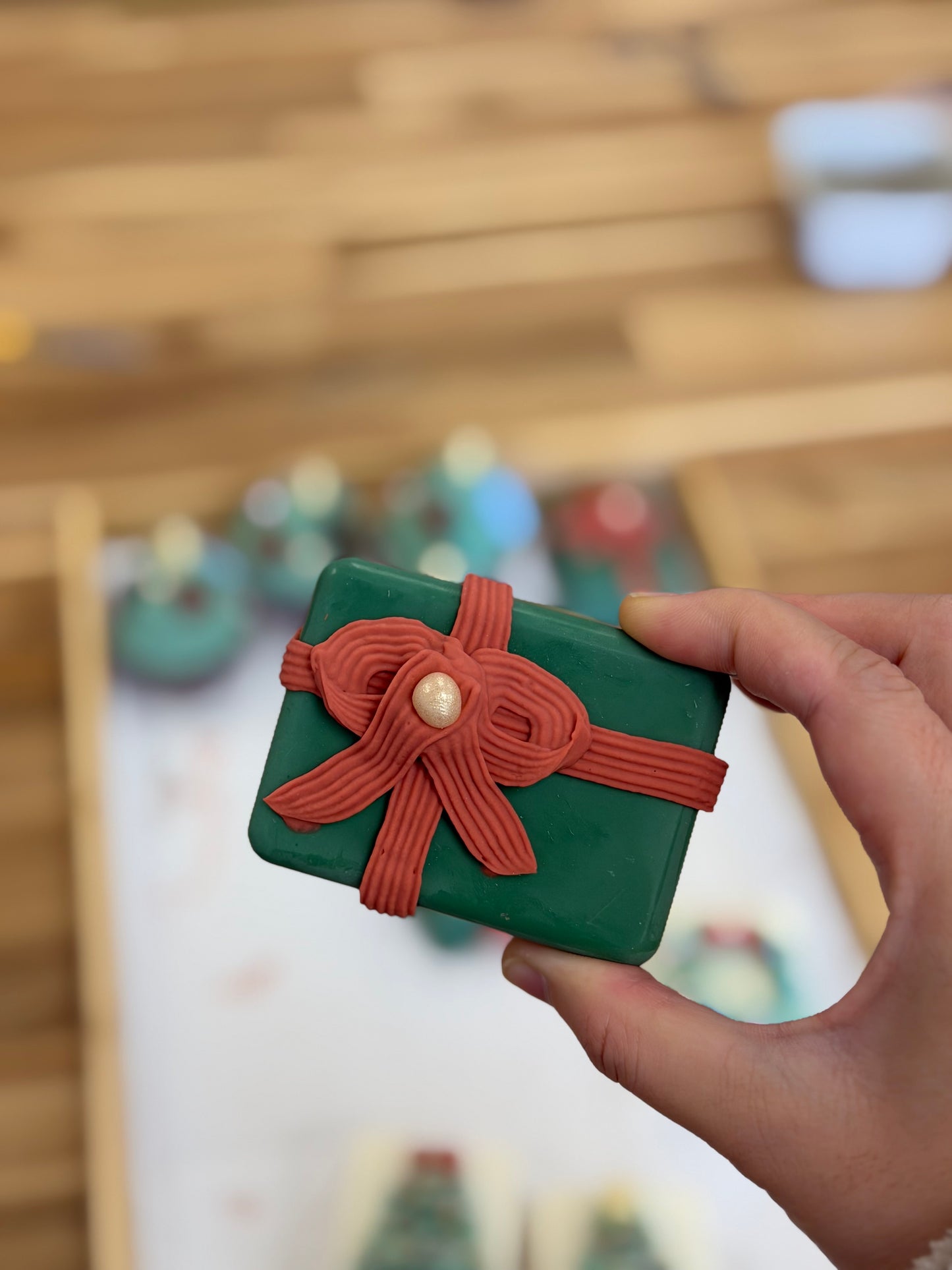 Christmas Hand-Painted Cold Process Soap