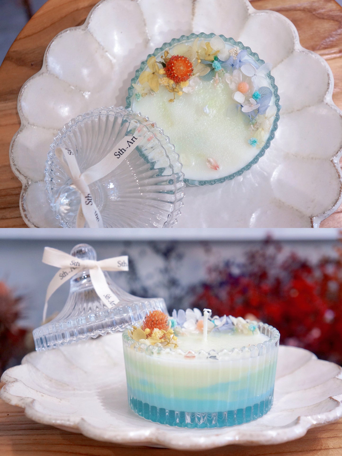 Candy Jar Dried Flower Candle Workshop