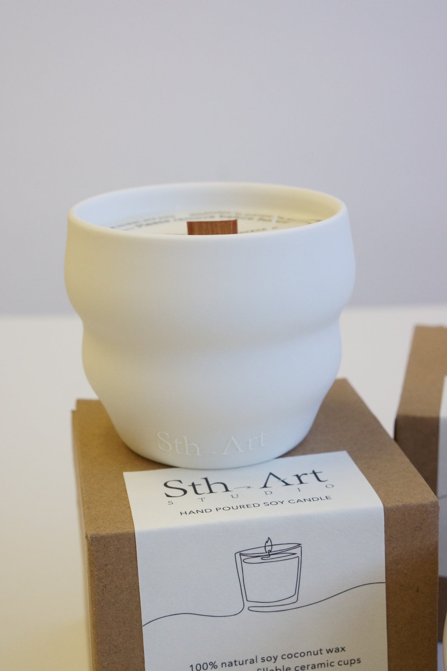 Hand-poured Cloud Cup Scented Soy Candle