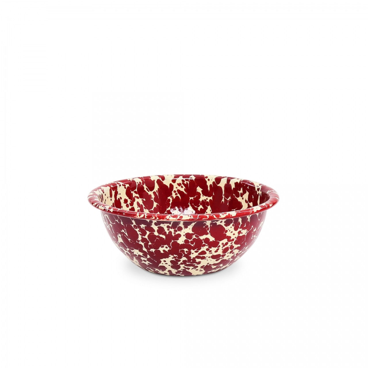 Crow Canyon | Cereal Bowl (Splatter Burgundy & Cream)