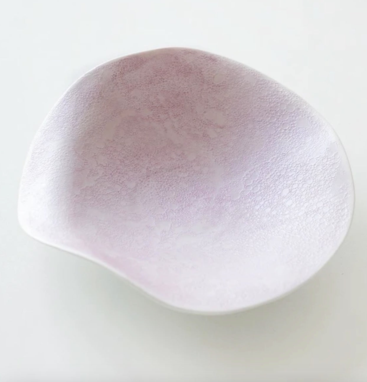 Arita Ware | Purple Pearl Bubble Pattern Plate - Curved Plate