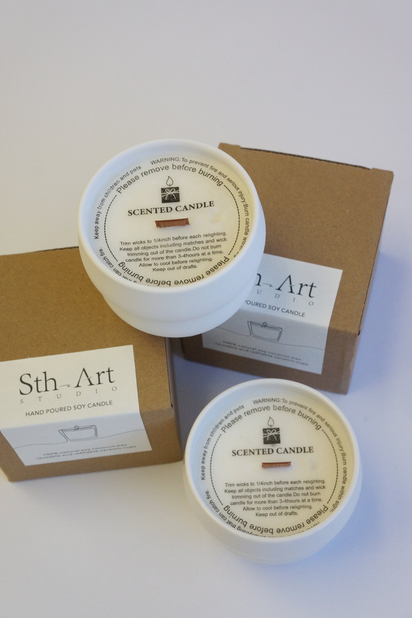 Hand-poured Cloud Cup Scented Soy Candle