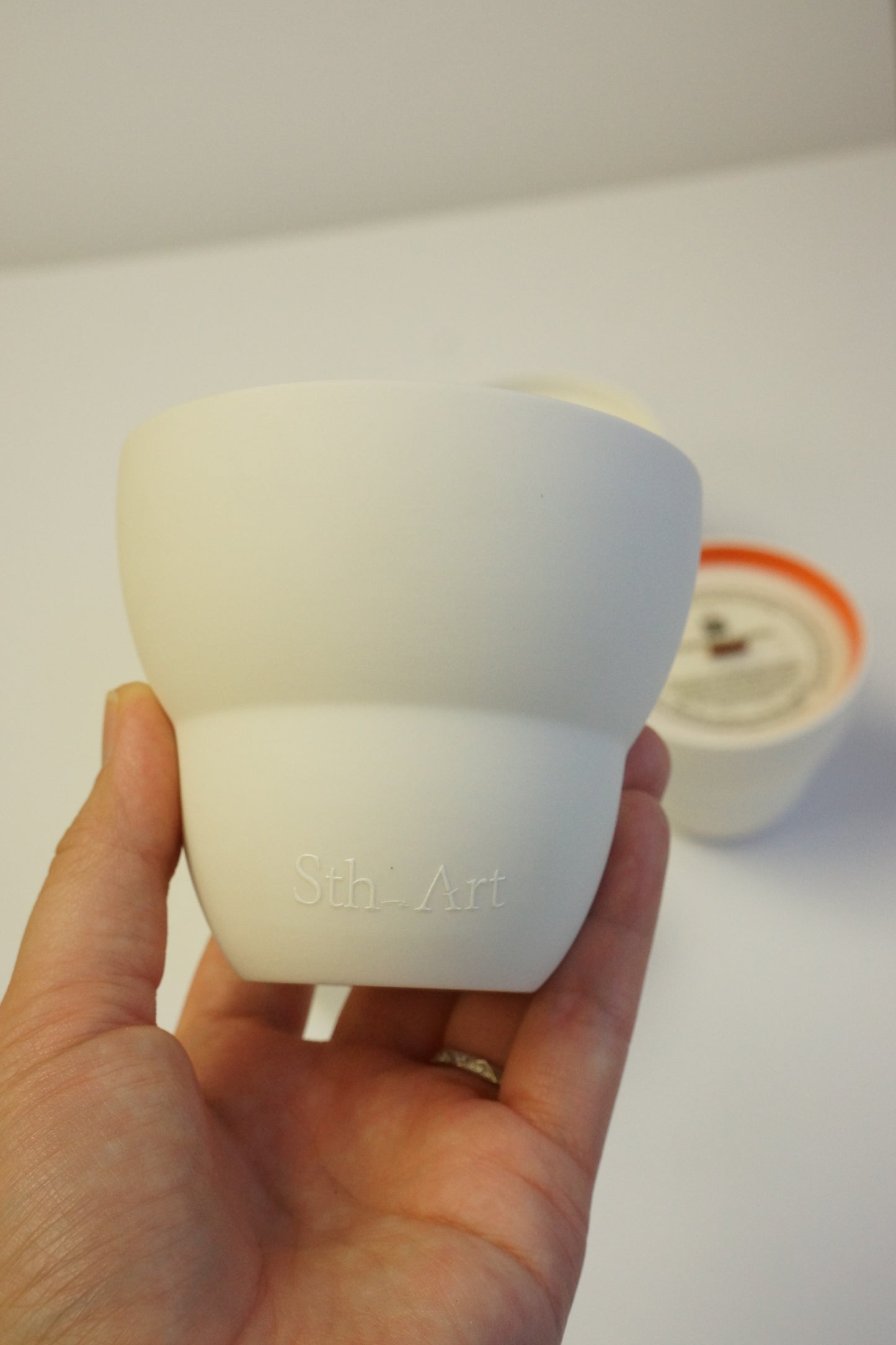 Hand-poured Two-Tone Cup Scented Soy Candle