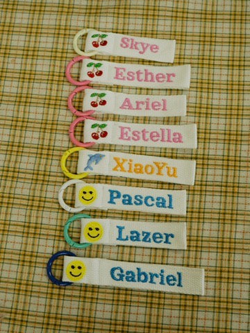 Customized Embroidery Name Tag Party Favours (made-to-order)