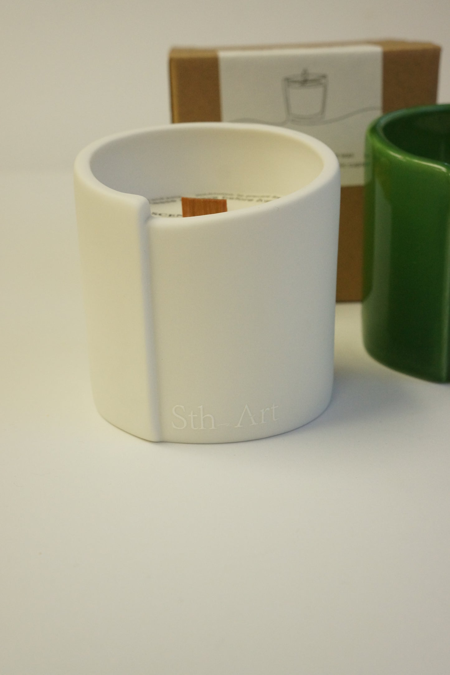 Hand-poured Bamboo Cup Scented Soy Candle