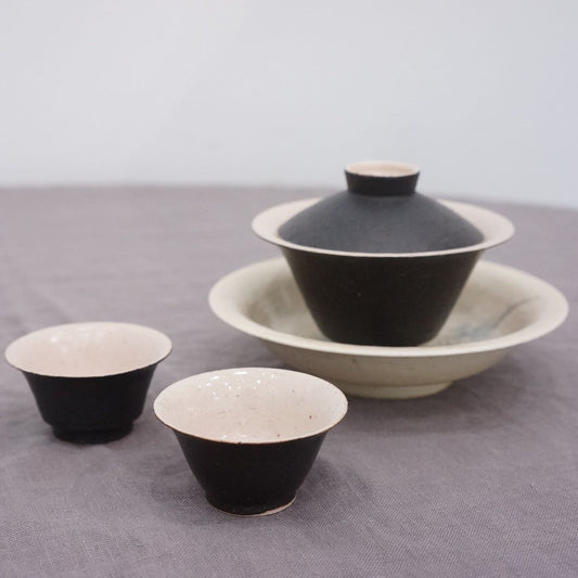 Jingdezhen | Yifangting | Zisu Glaze Eggshell Porcelain Gaiwan（Tureen）Gift Set