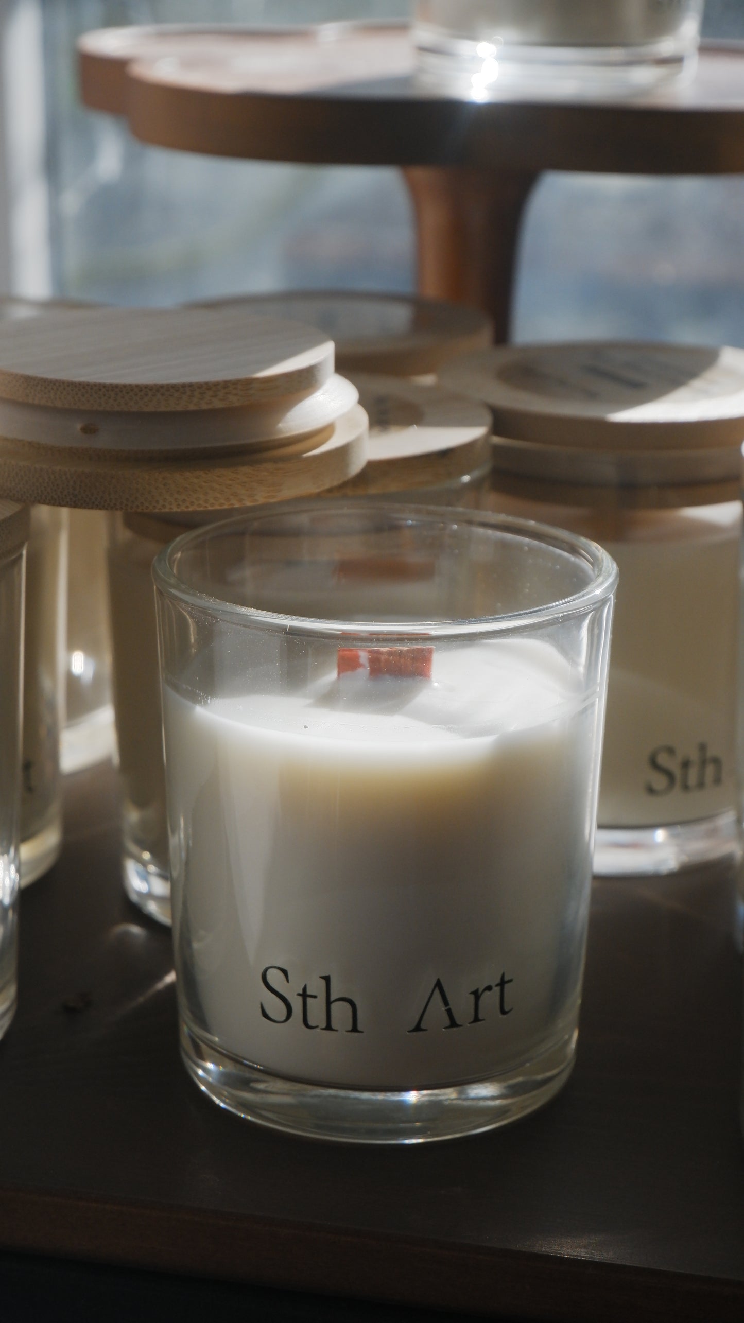 Hand-poured Glass Scented Soy Candle