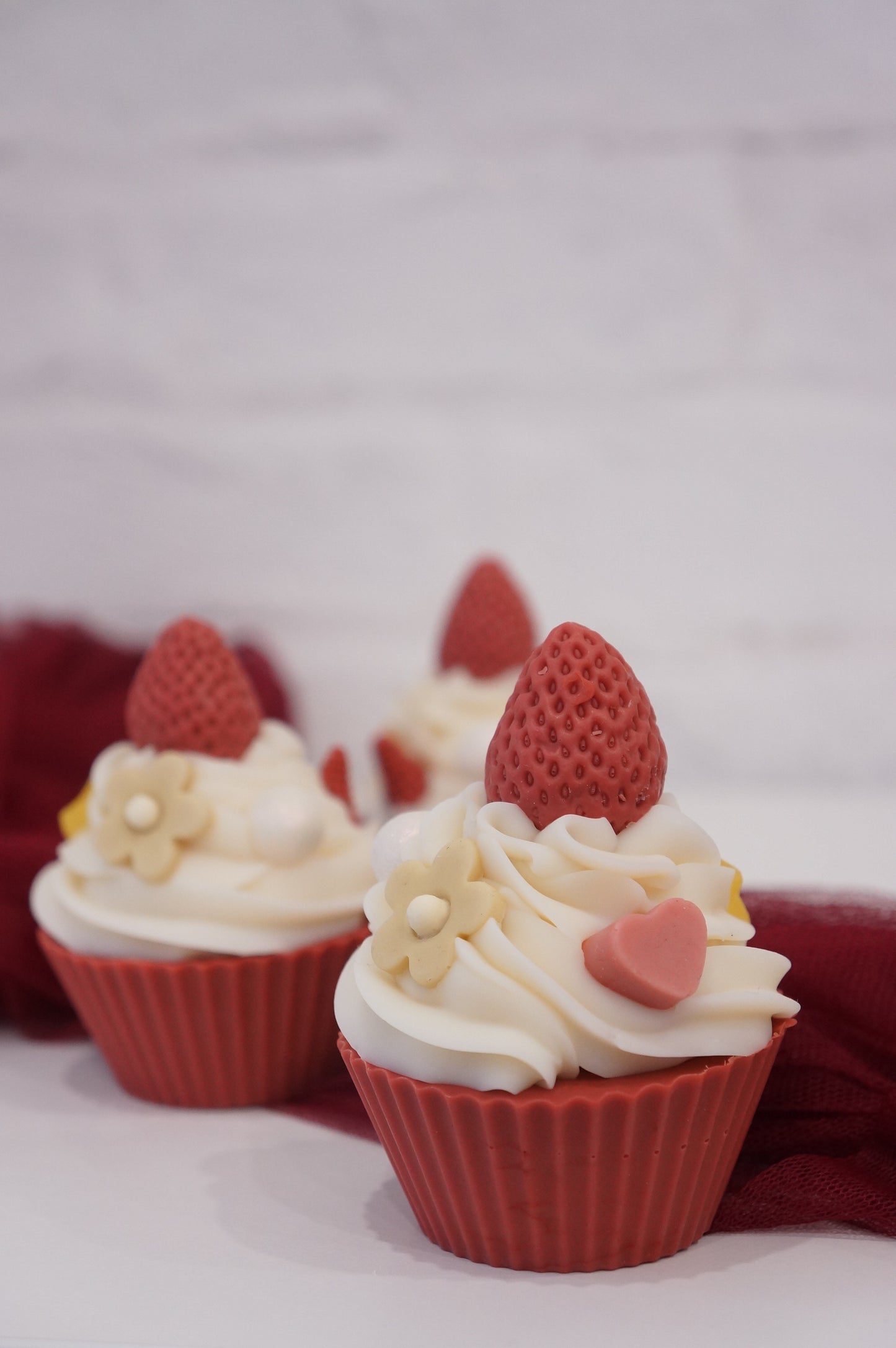 Strawberry Cupcake Cold Process Soap