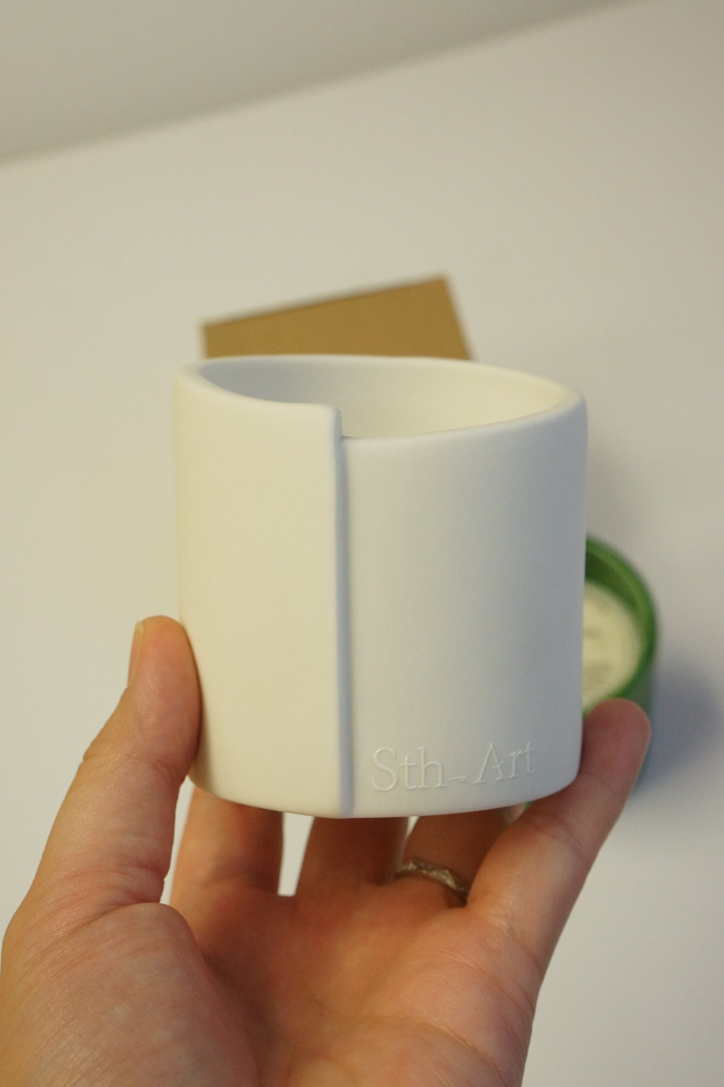 Hand-poured Bamboo Cup Scented Soy Candle