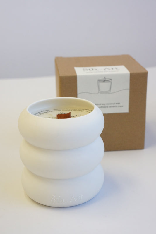 Hand-poured Donut Cup Scented Soy Candle