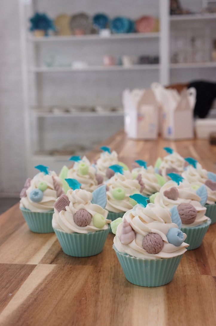 Cupcake Style Cold Process Soap Birthday Favours (made-to-order)