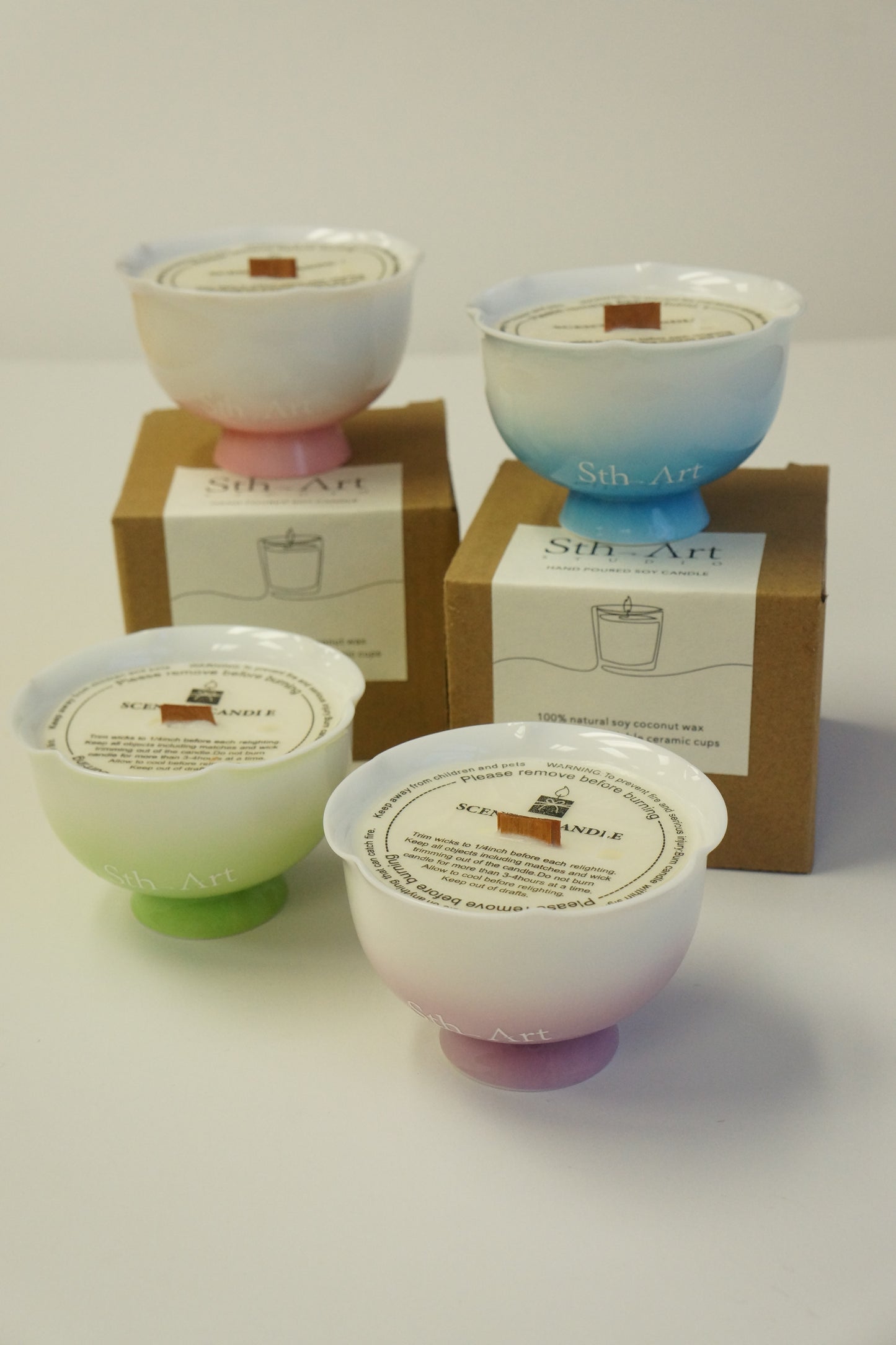 Hand-poured Tea Cup Scented Soy Candle