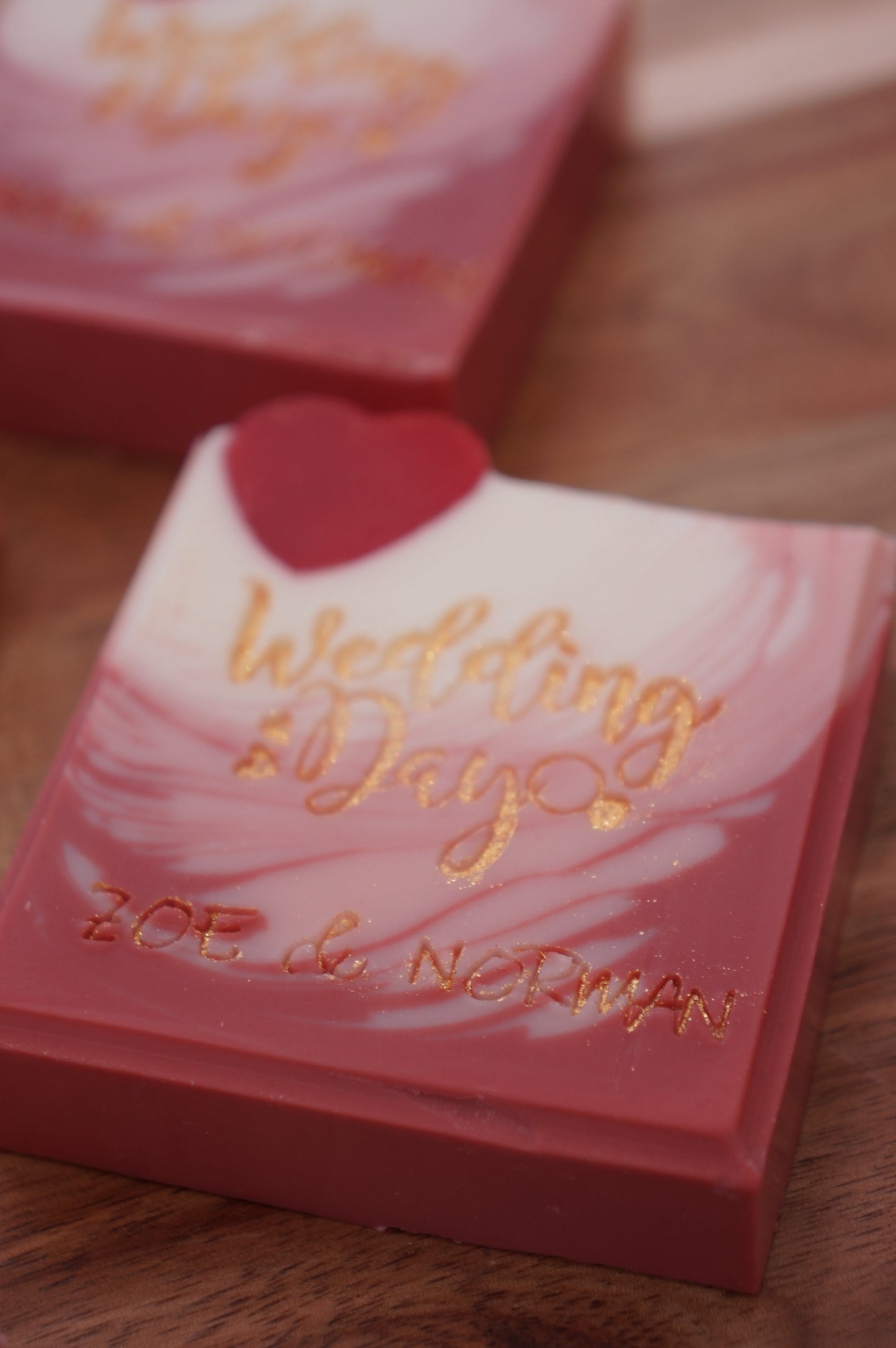 Heart and Waves Cold Process Soap Wedding Favours (made-to-order)