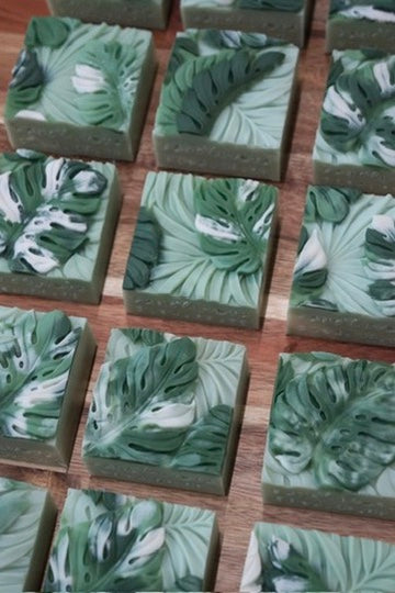 Monstera Cold Process Soap Wedding Favours (made-to-order)