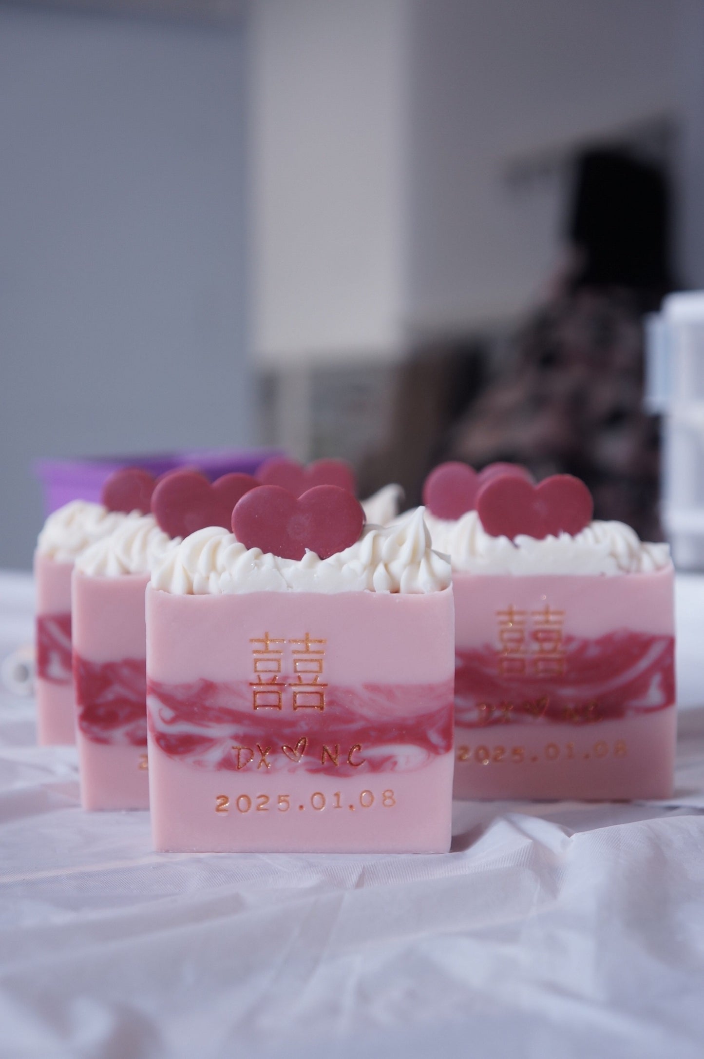 Classic 3-Layer Cold Process Soap Wedding Favours (made-to-order)