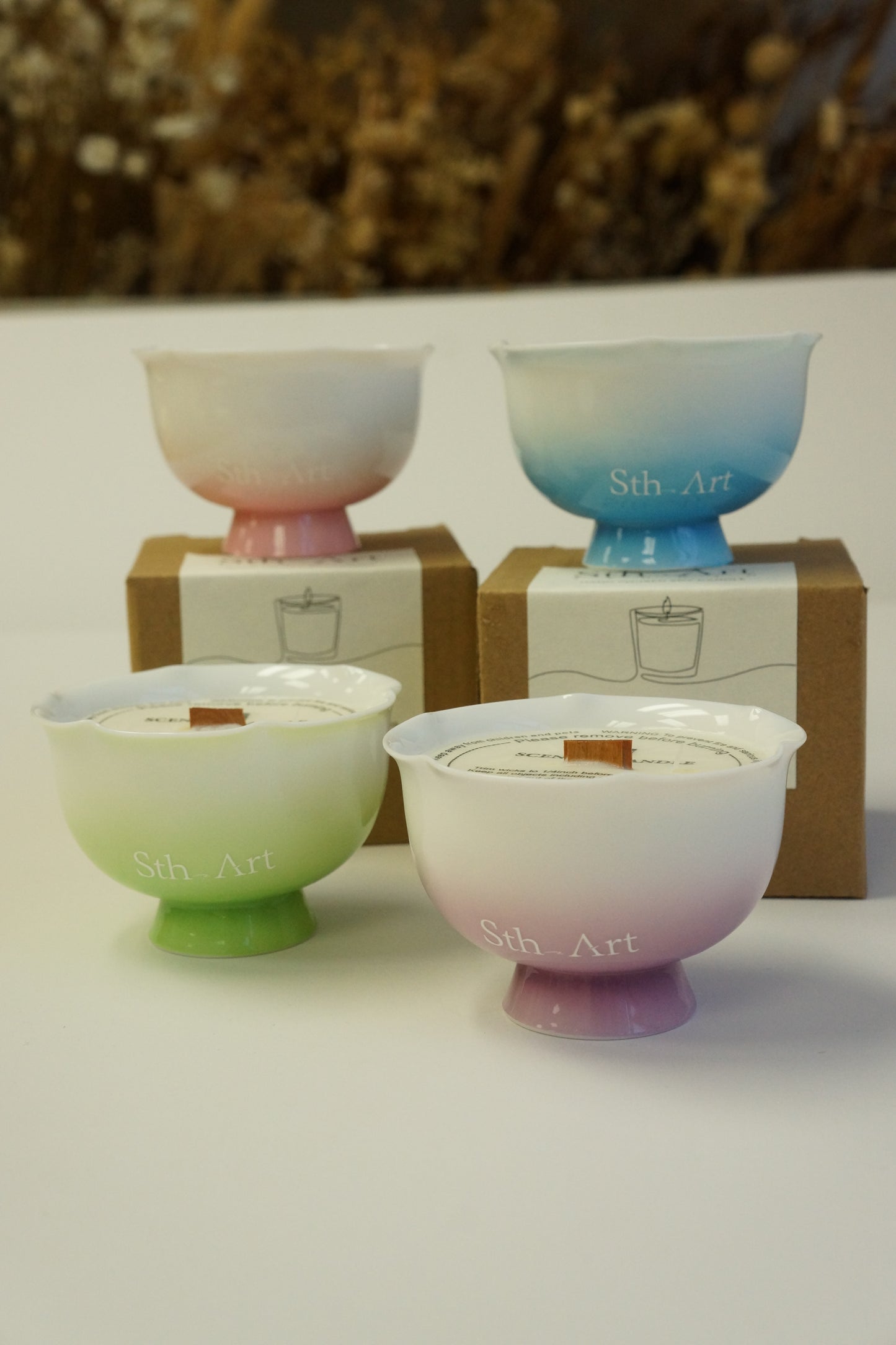 Hand-poured Tea Cup Scented Soy Candle