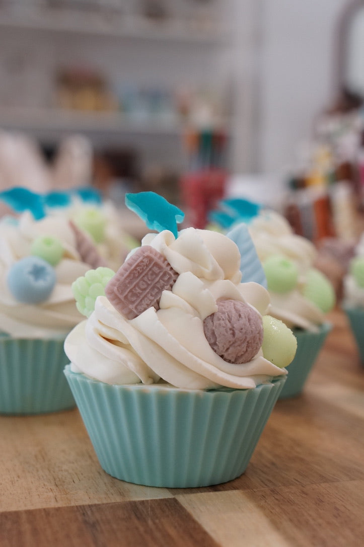 Cupcake Style Cold Process Soap Birthday Favours (made-to-order)