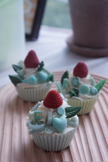 Cupcake Style Cold Process Soap Birthday Favours (made-to-order)