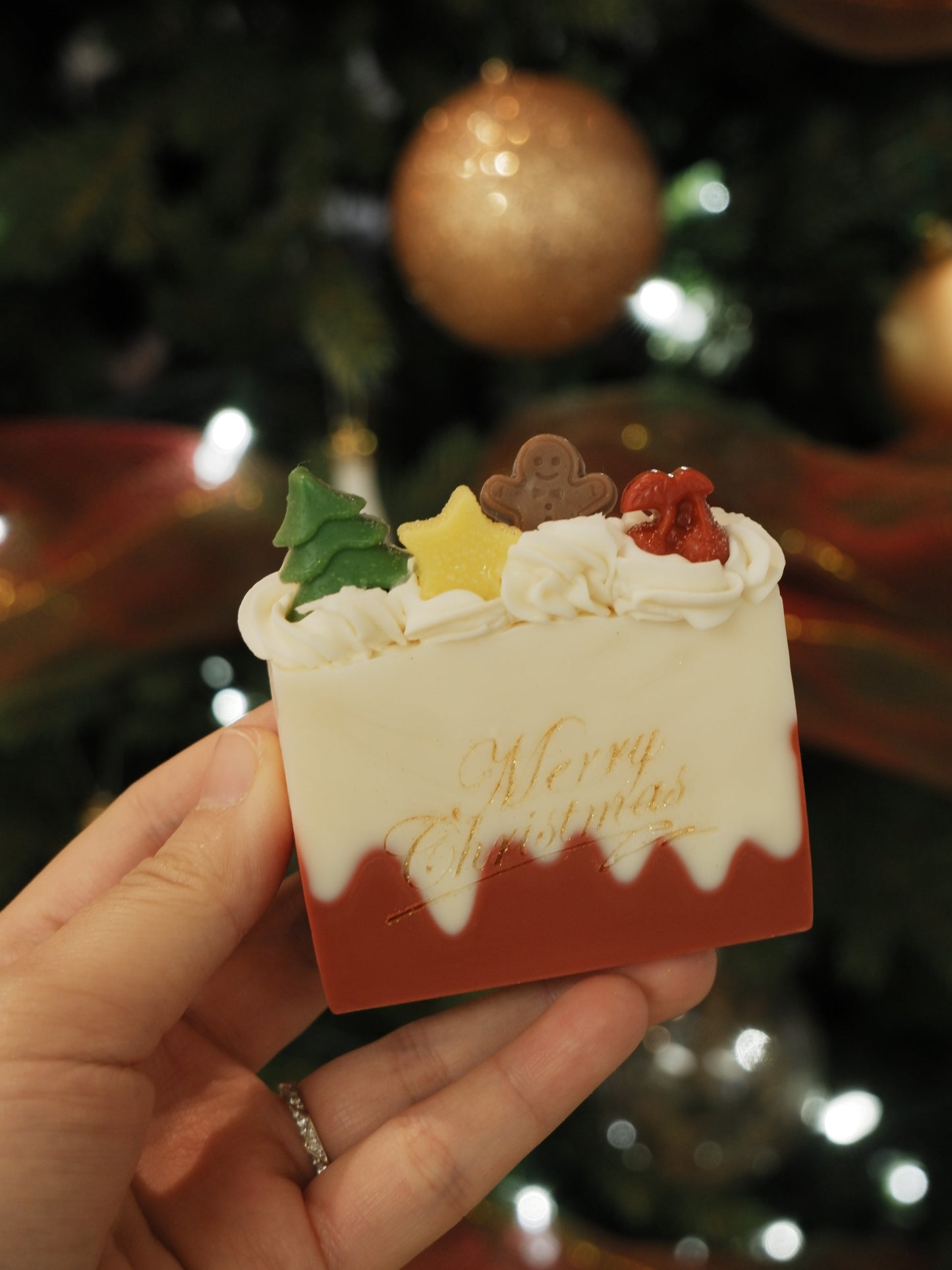 Christmas Snow Melting Roof Cold Process Soap