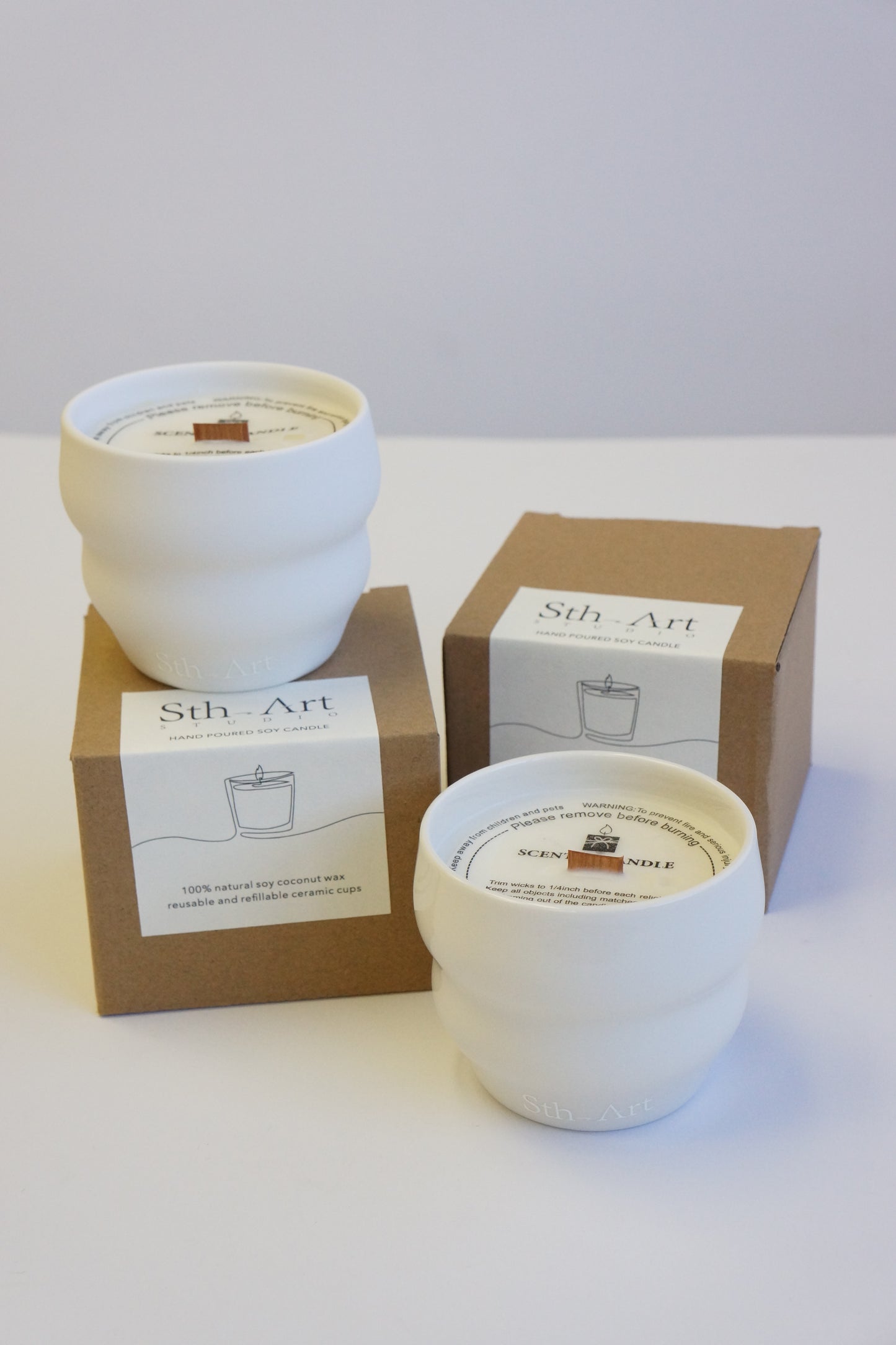 Hand-poured Cloud Cup Scented Soy Candle