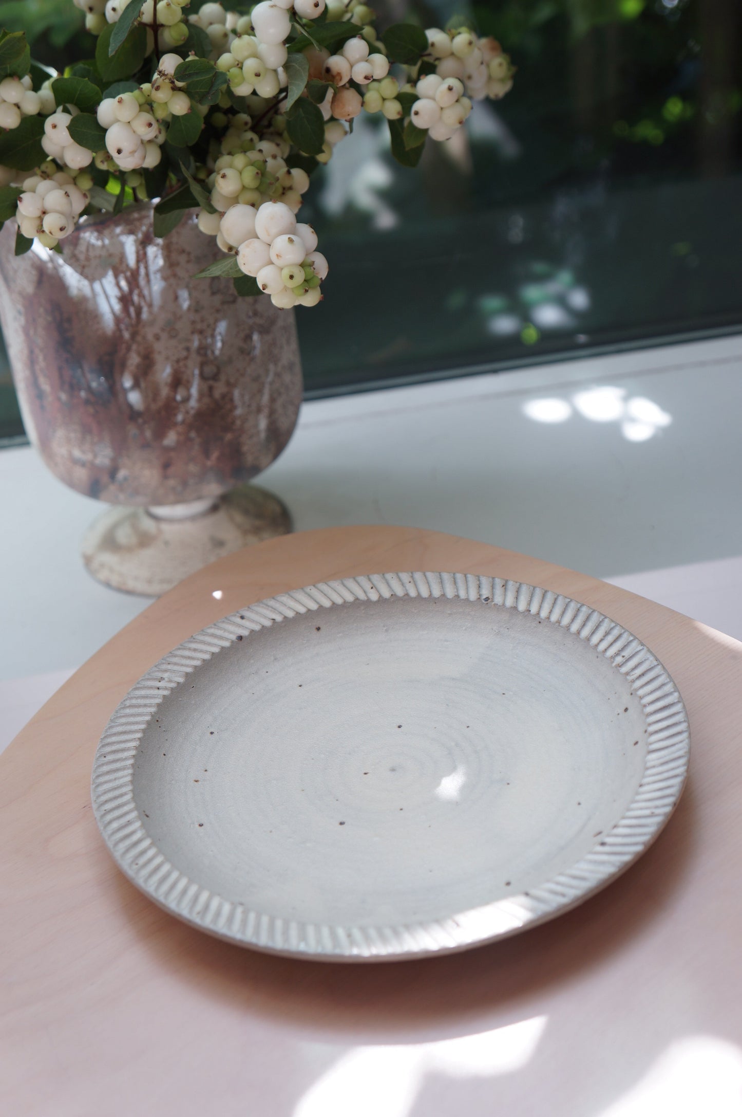 Jingdezhen | Pengfan | Engobe Coating Simple Style Plate