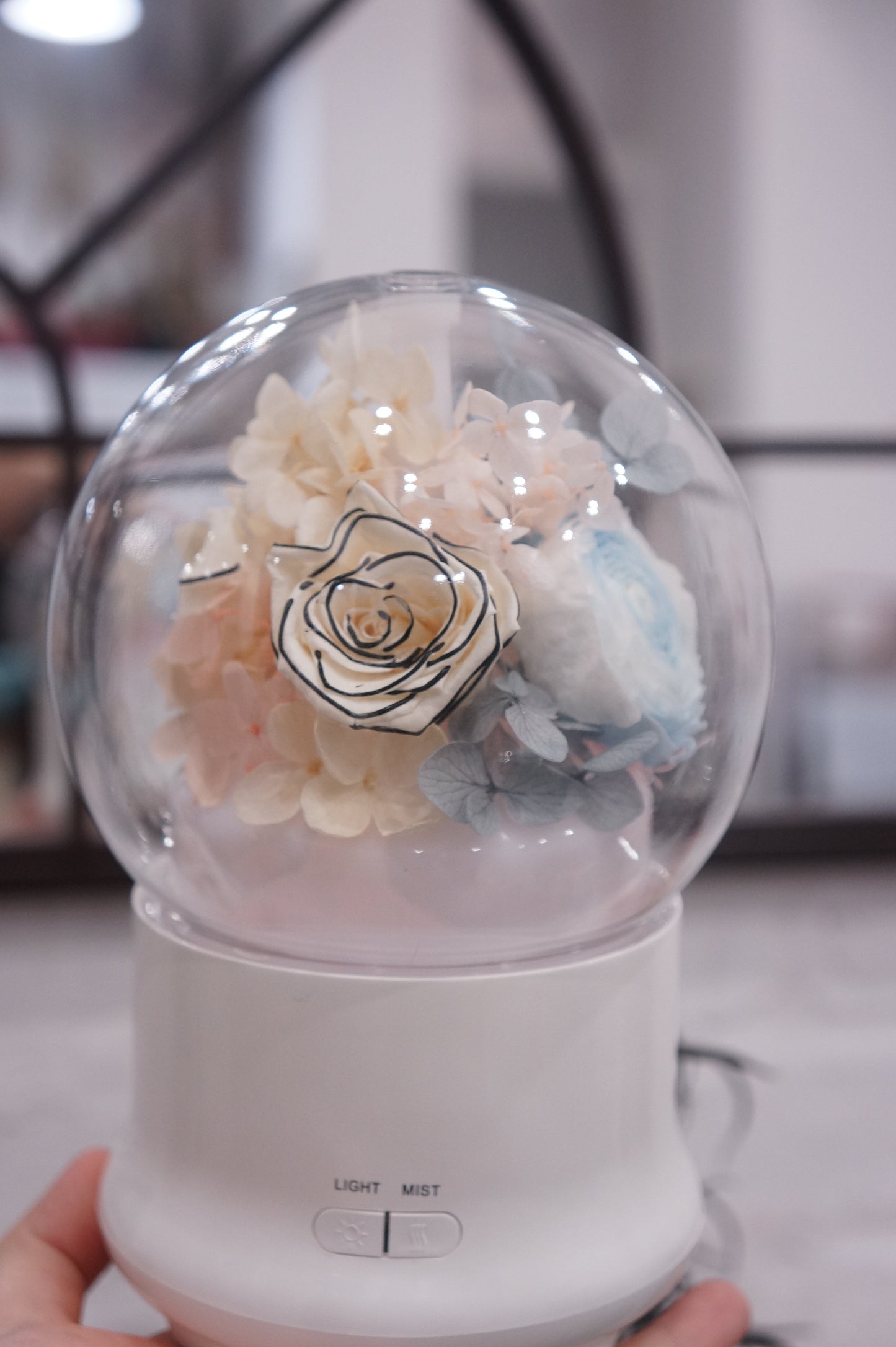 Dried & Preserved Flower Home Diffuser & Light