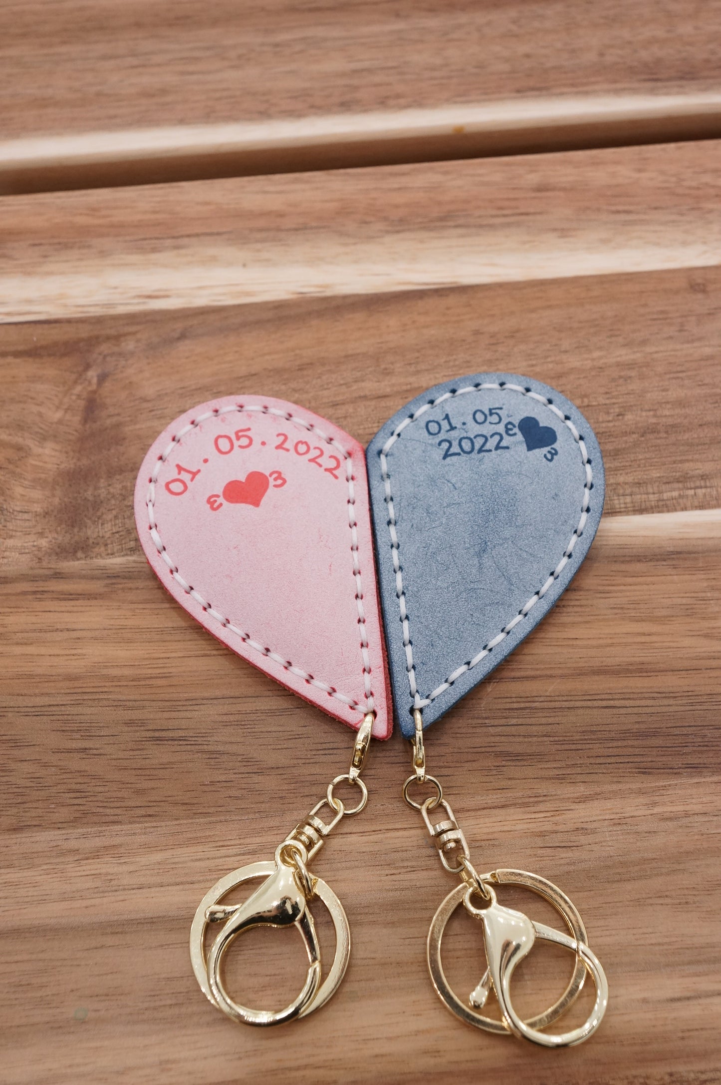 Pair of Heart Keychain