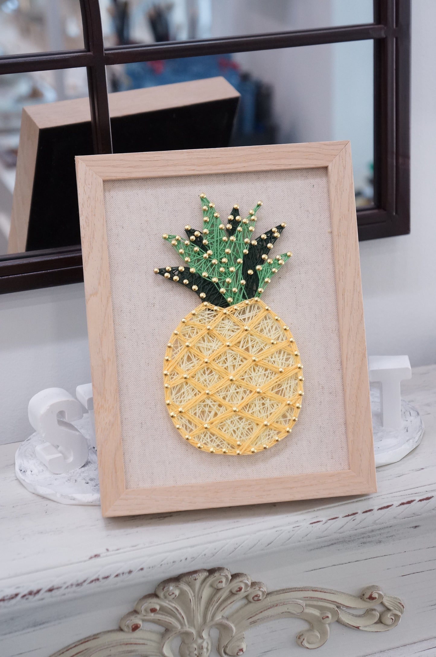 Customized Pattern Framed String Art