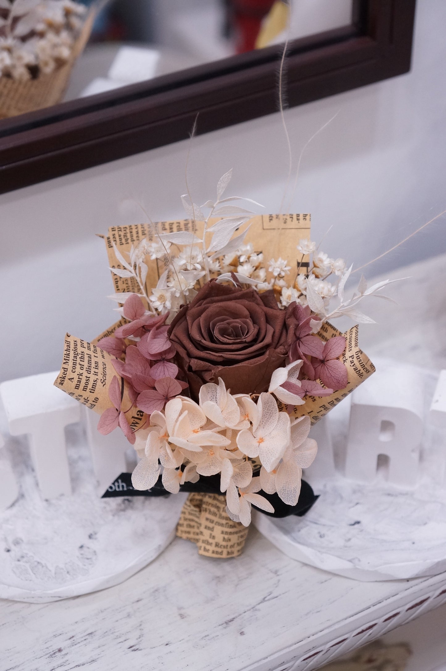 Dried & Preserved Flower Bouquet Car Diffuser