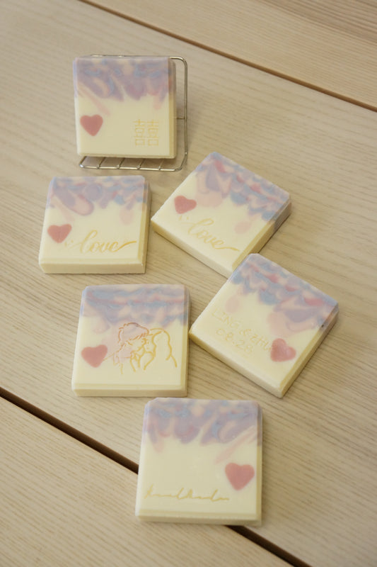 Peacock Swirl Cold Process Soap