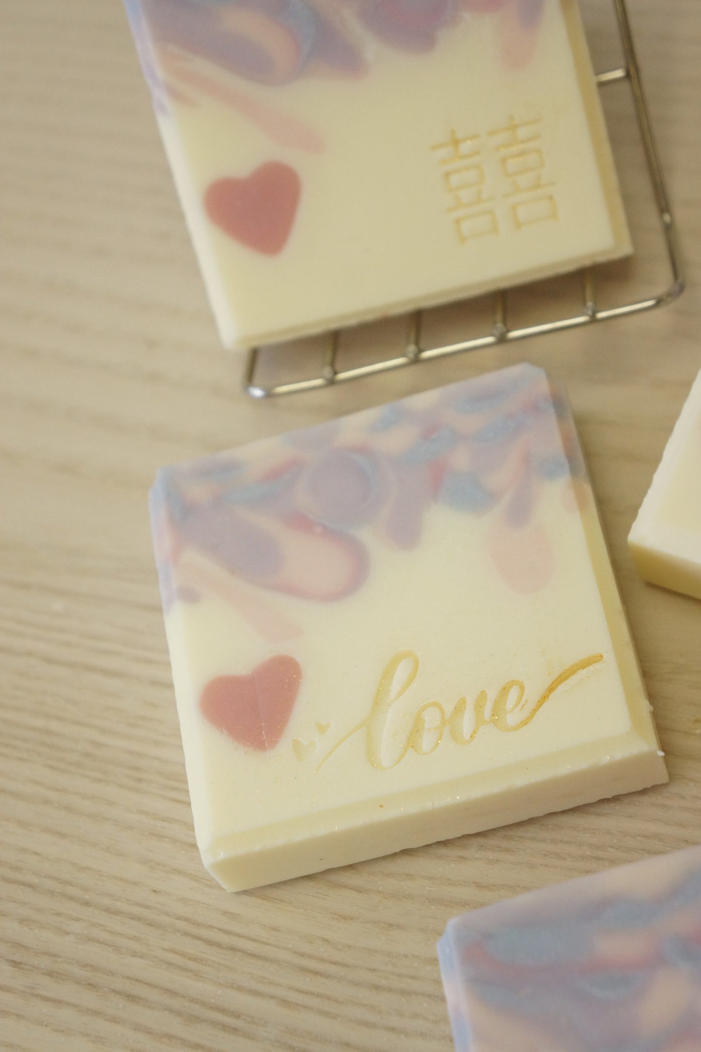 Peacock Swirl Cold Process Soap