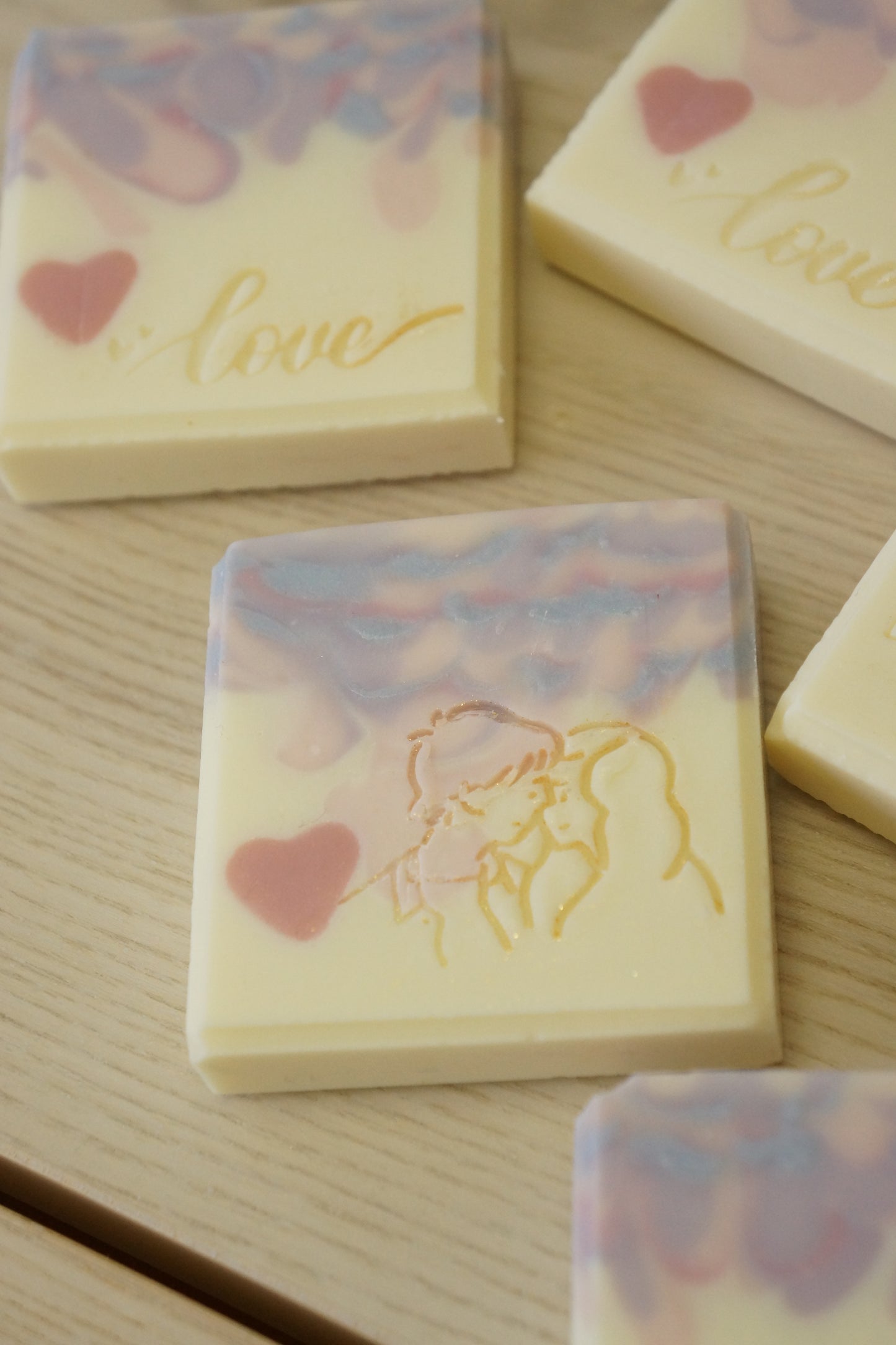 Peacock Swirl Cold Process Soap