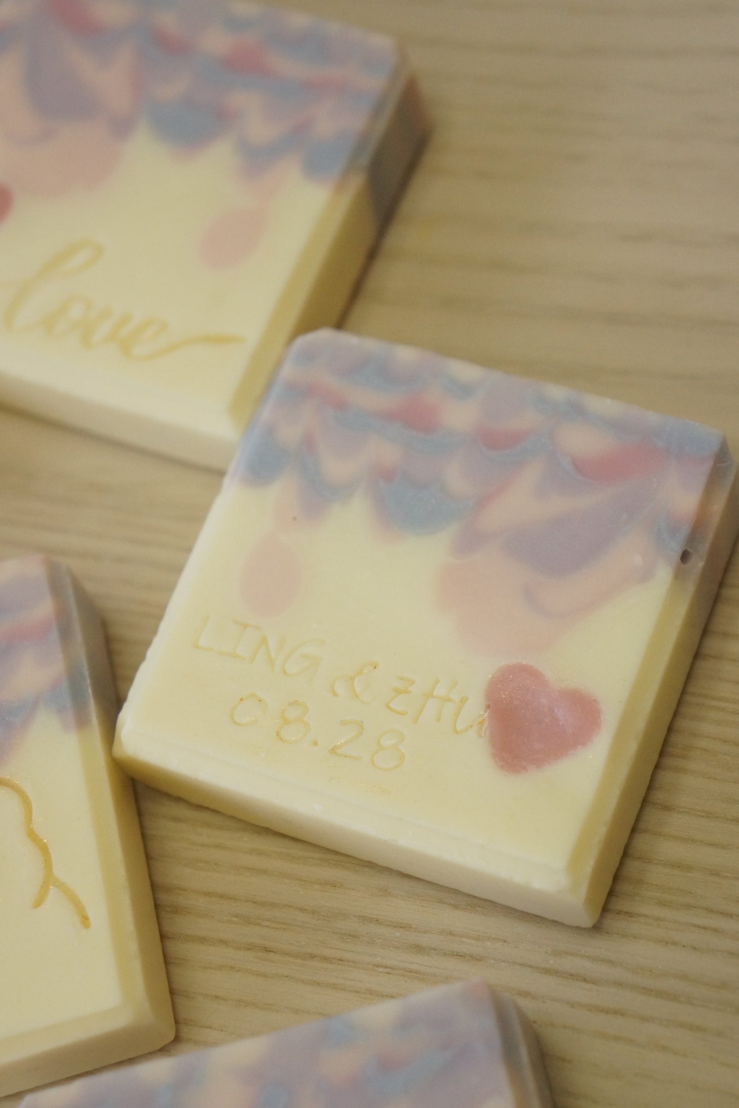 Peacock Swirl Cold Process Soap