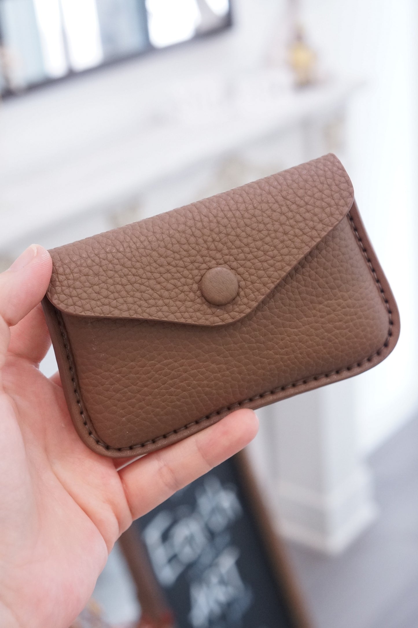 Button Flap Cardholder