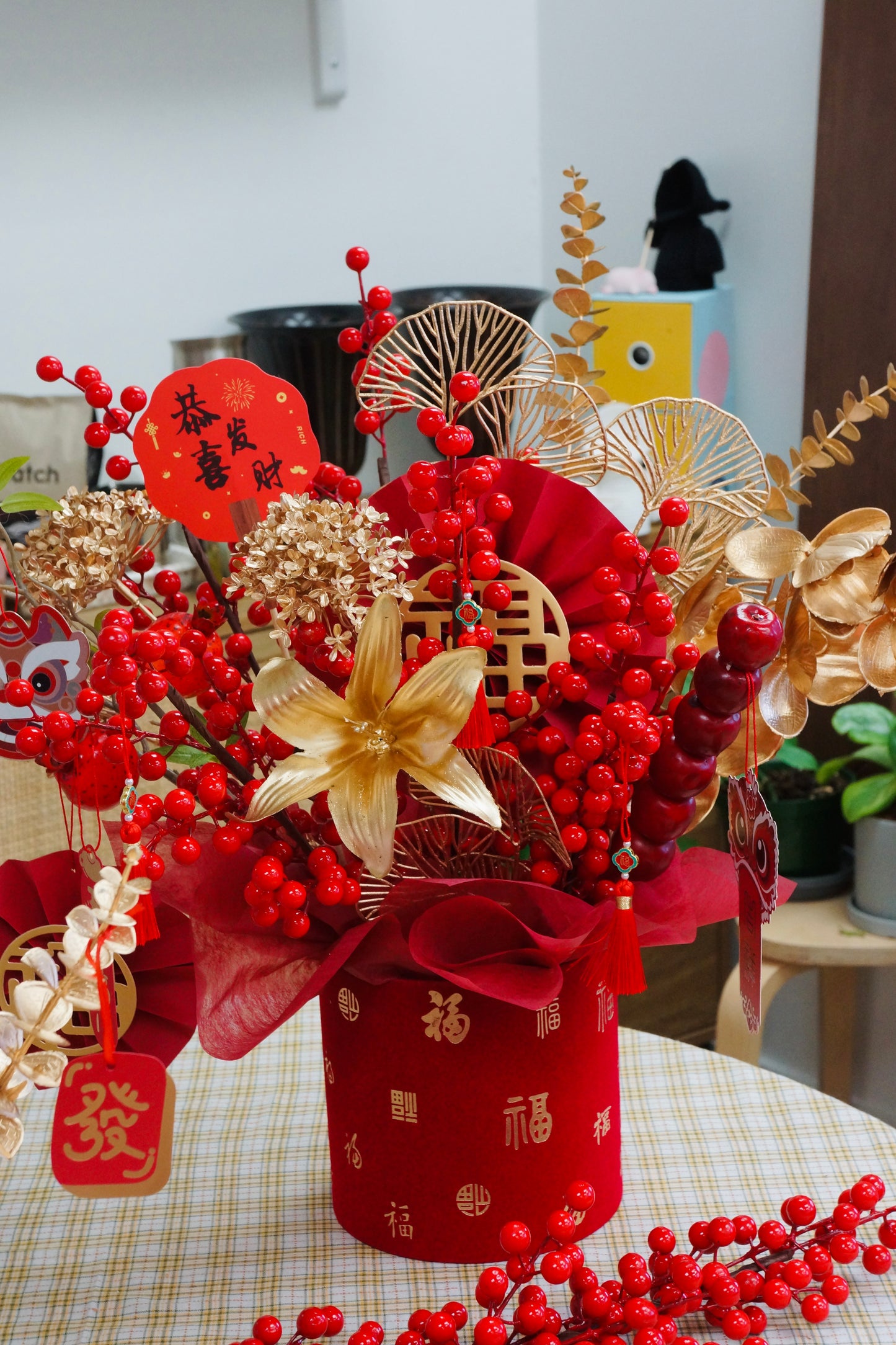 Chinese New Year Potted Floral Arrangement