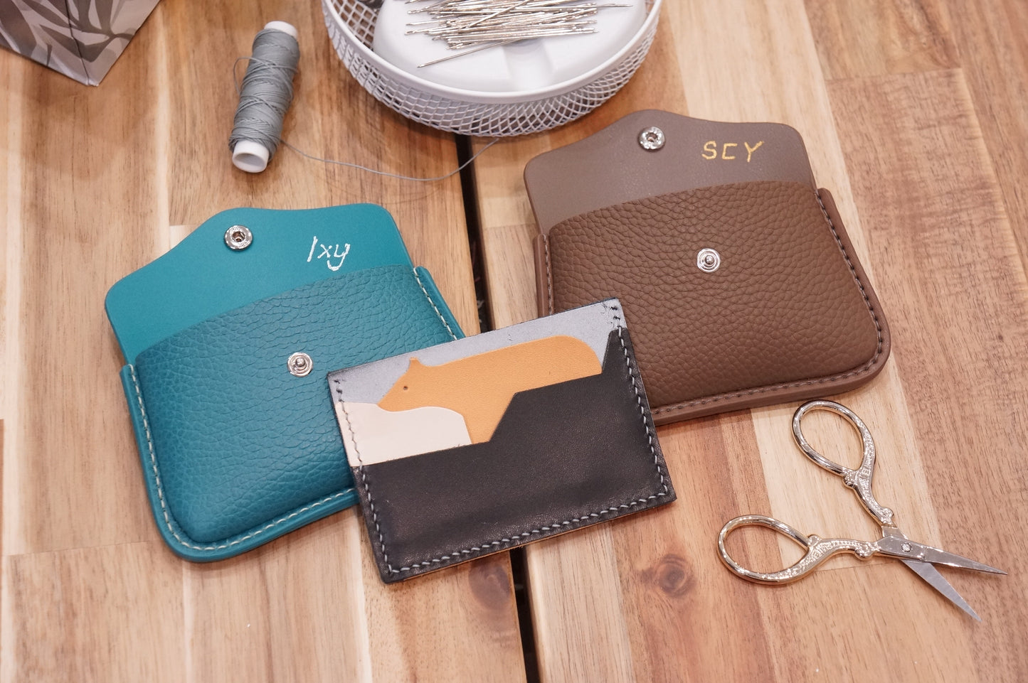 Button Flap Cardholder