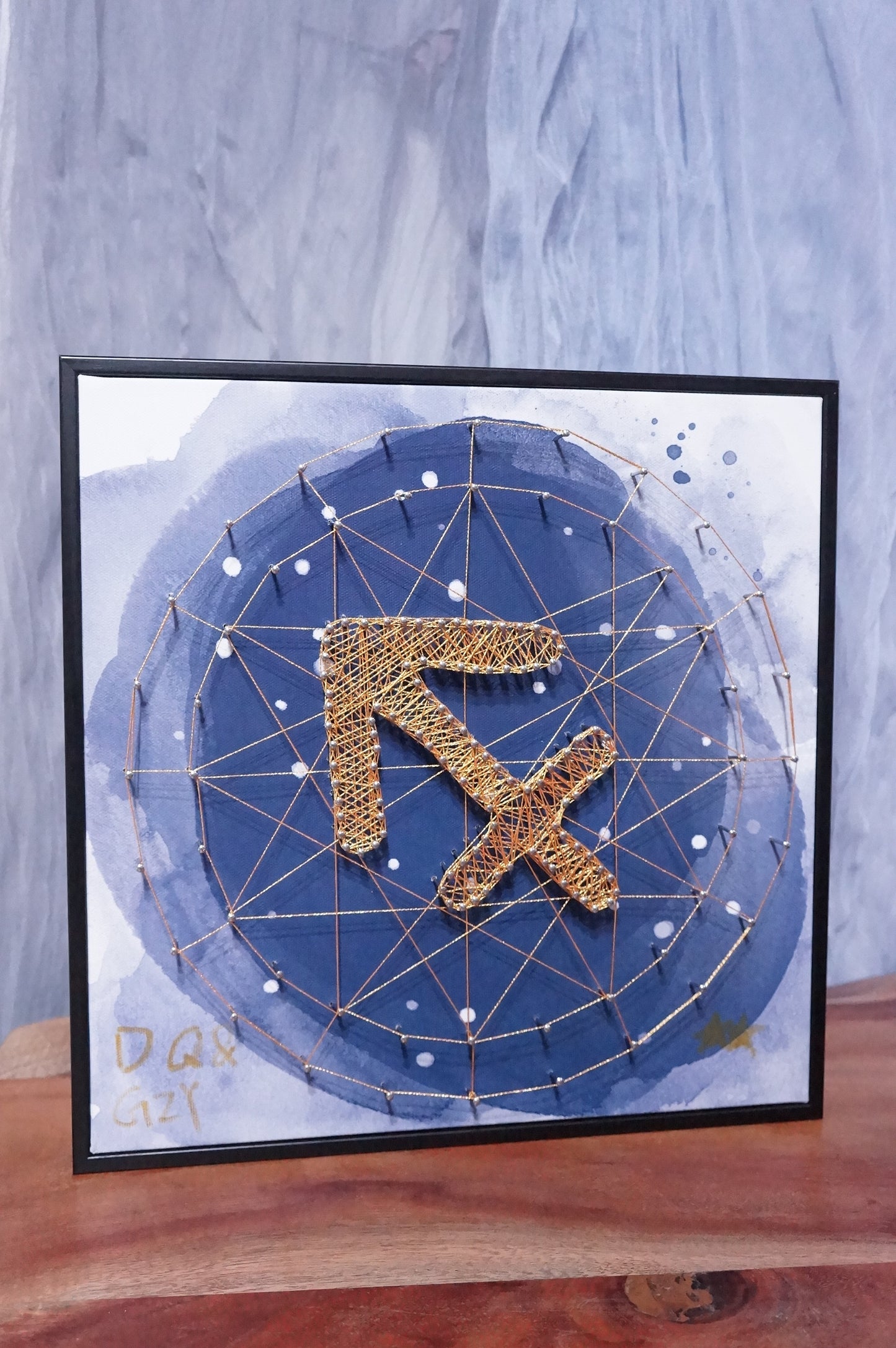 Constellation Symbol Framed String Art