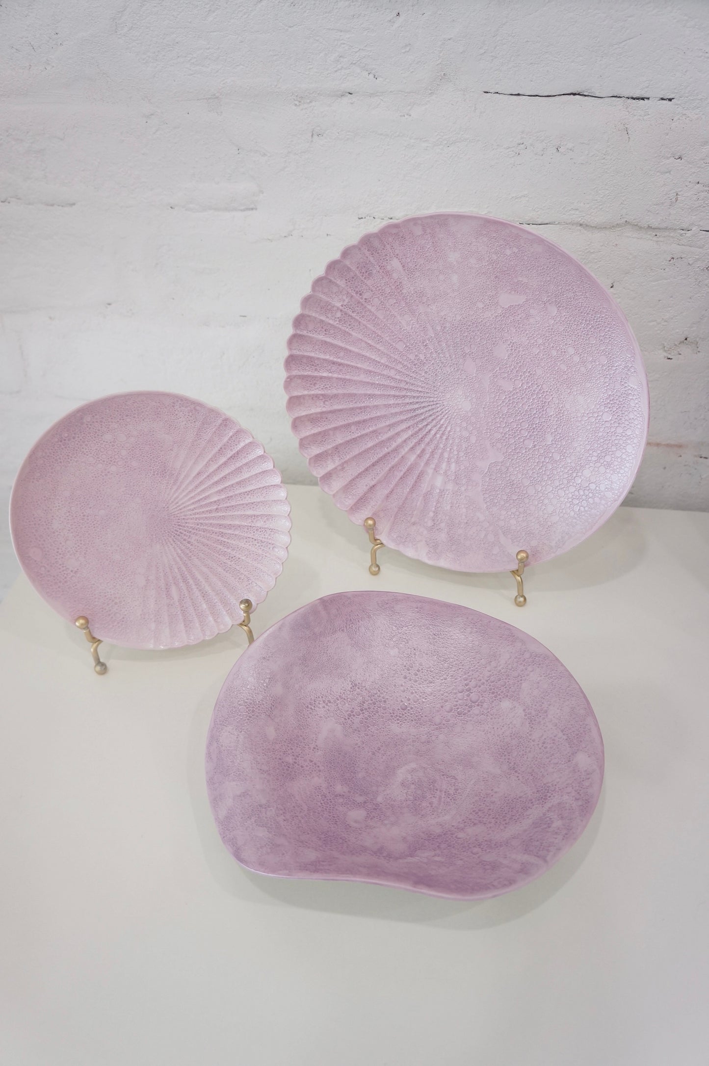 Arita Ware | Purple Pearl Bubble Pattern Plate - Round Plate