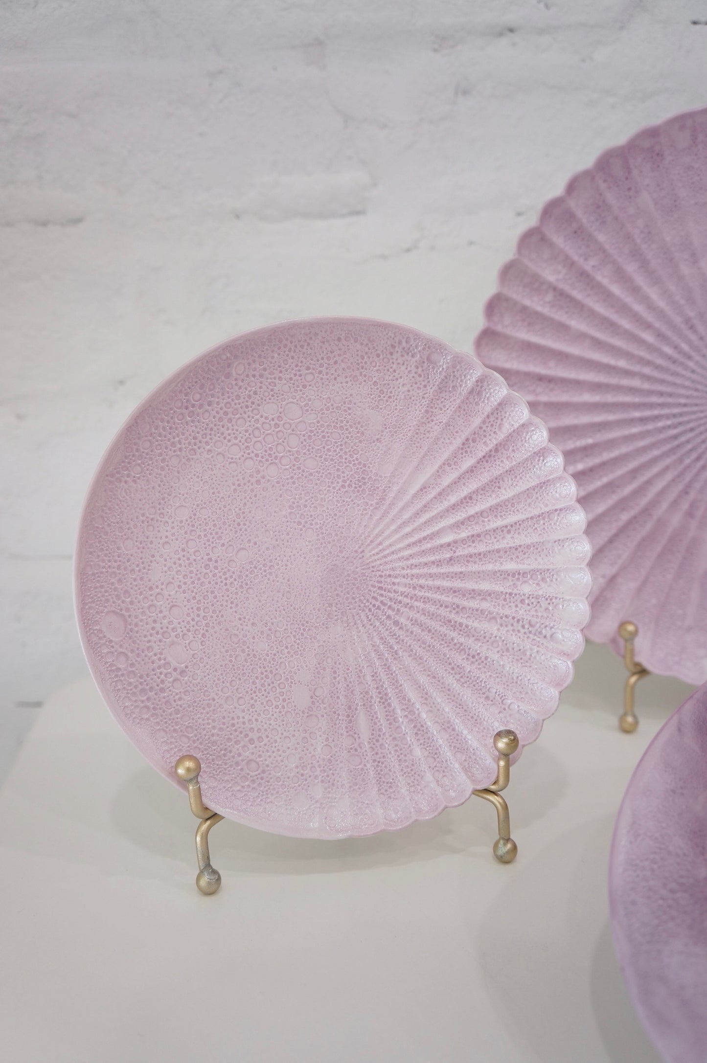 Arita Ware | Purple Pearl Bubble Pattern Plate - Round Plate