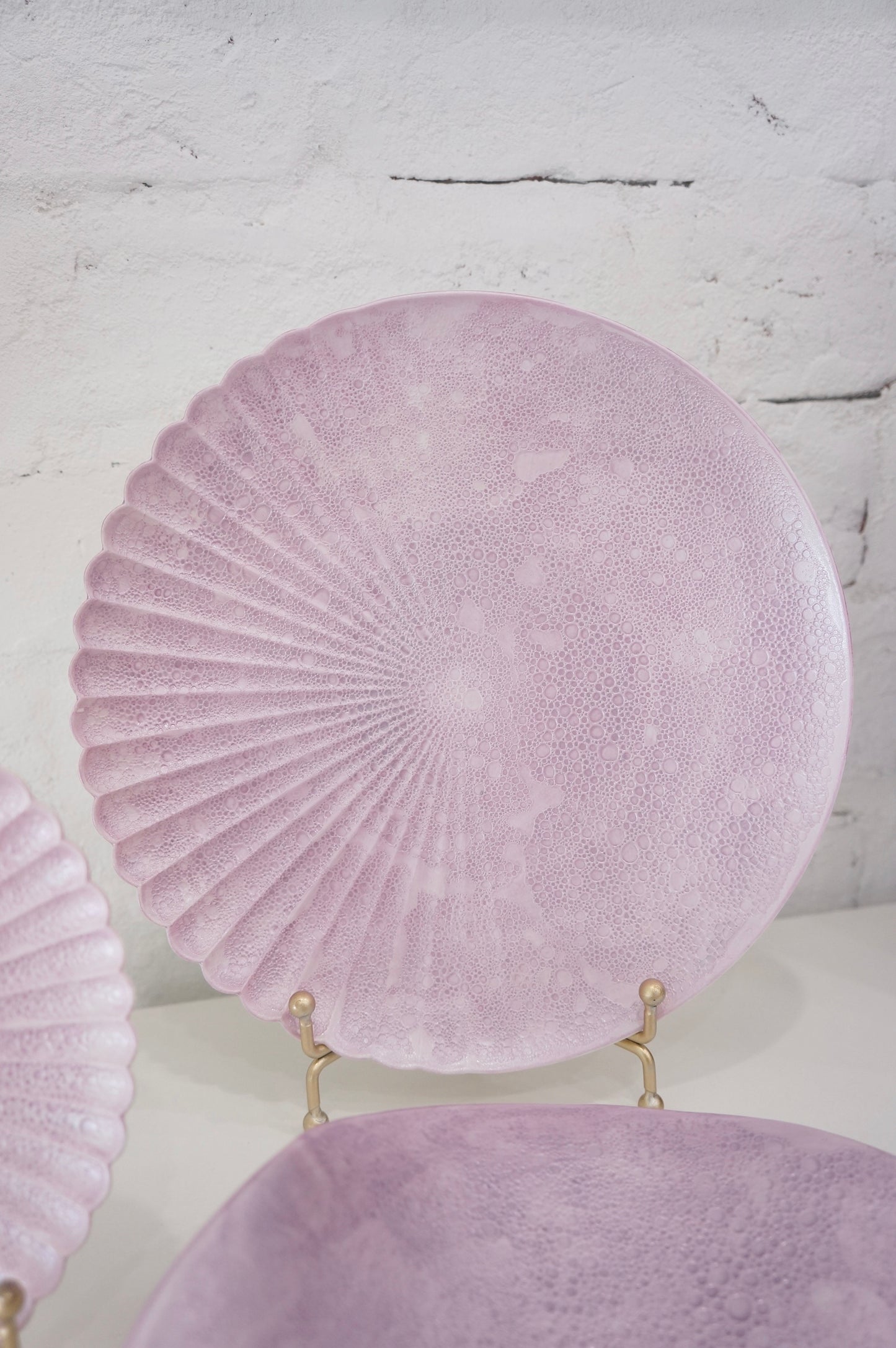 Arita Ware | Purple Pearl Bubble Pattern Plate - Round Plate