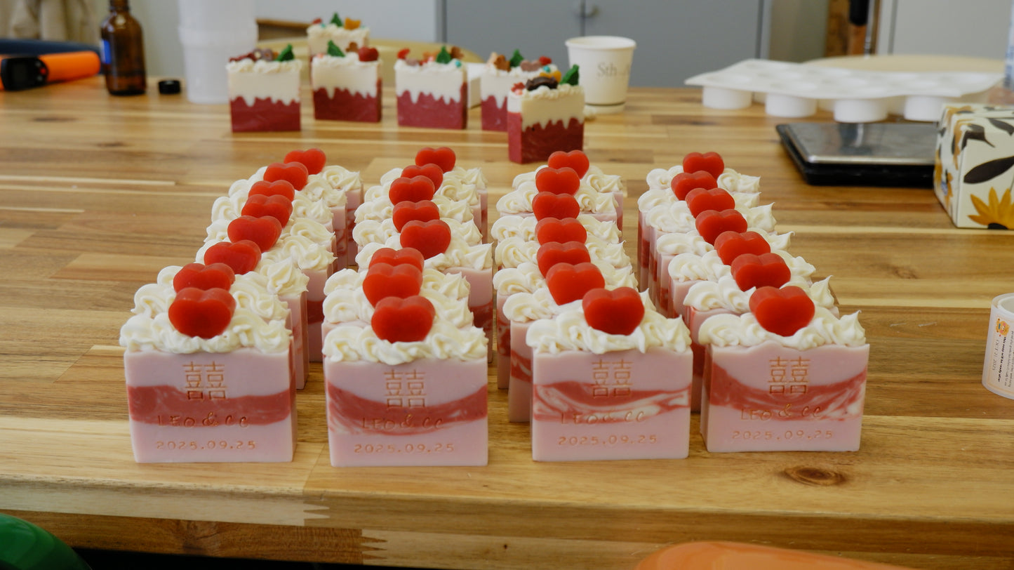 Classic 3-Layer Cold Process Soap Wedding Favours (made-to-order)