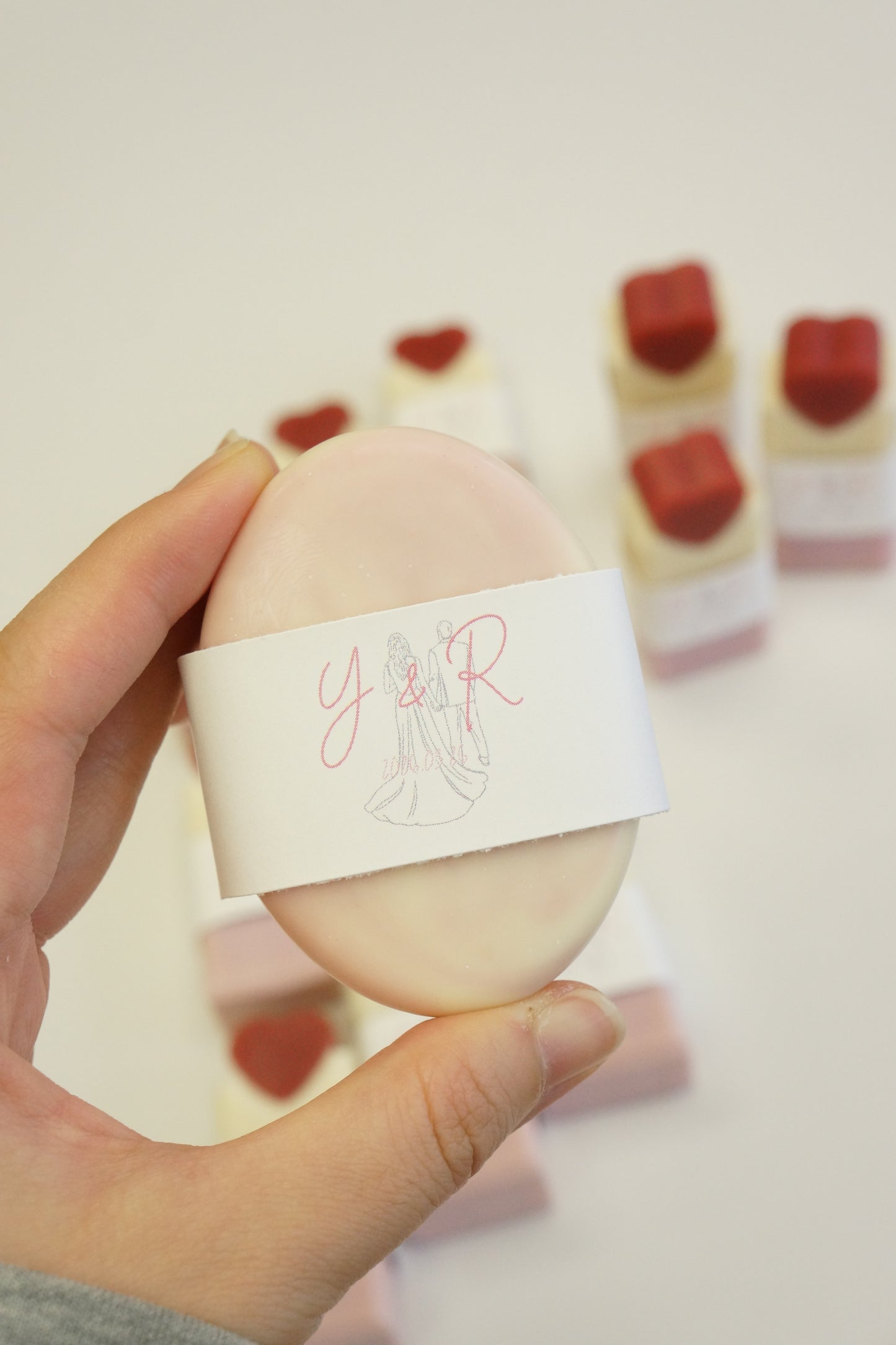 Heart Bar Cold Process Soap Wedding Favours (made-to-order)