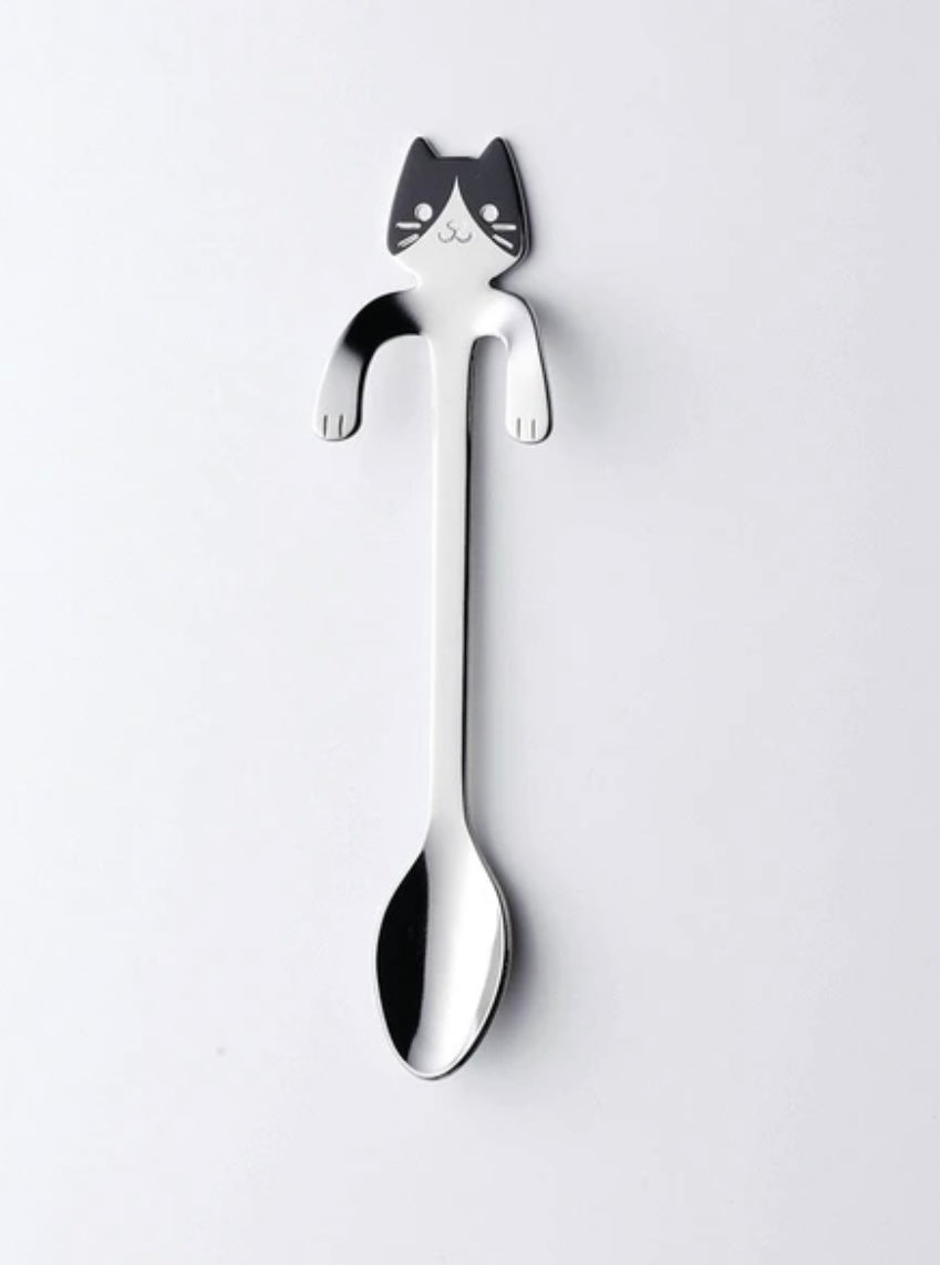 Cat Coffee Spoon - Black Cat